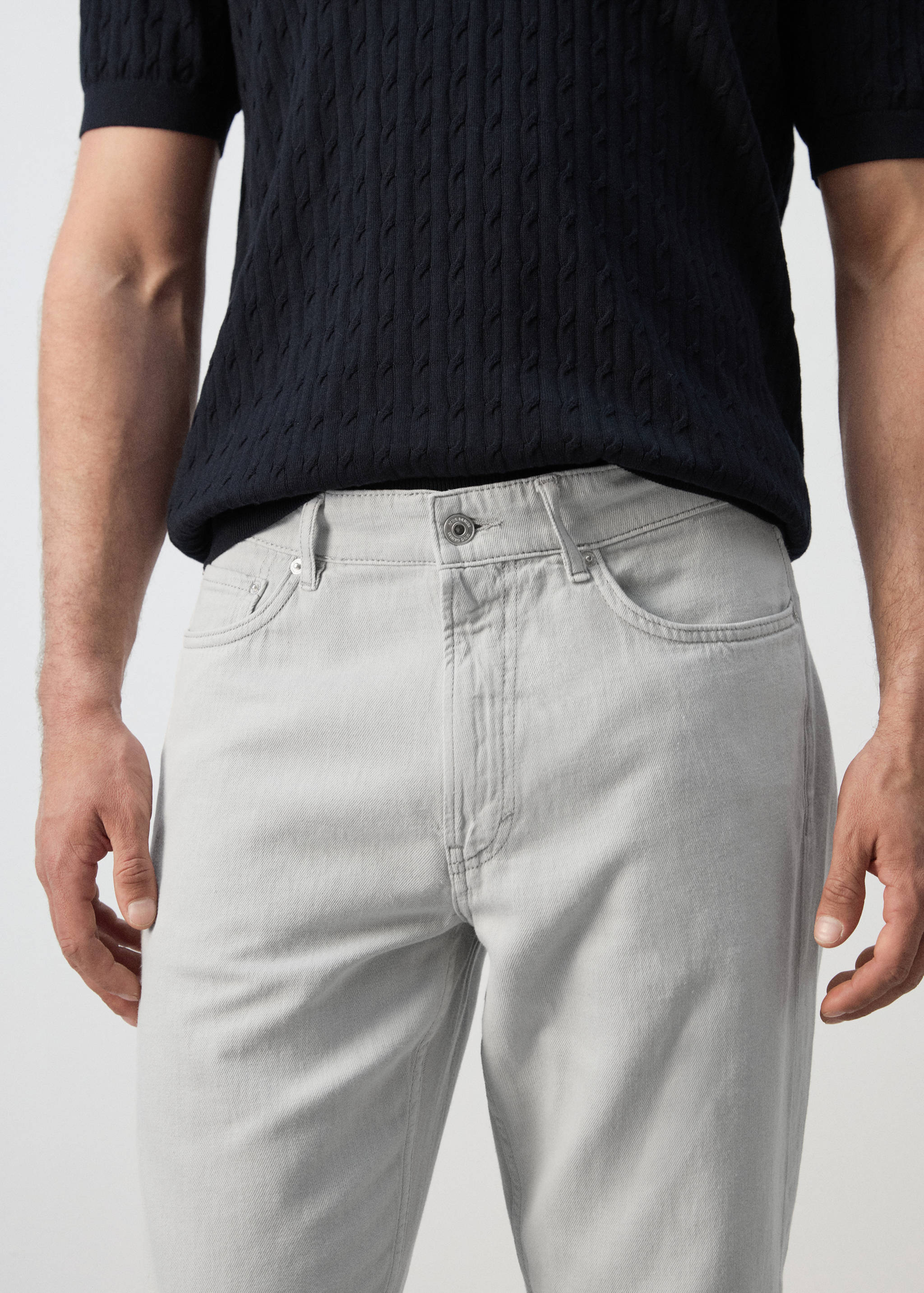 Lori tapered-fit jeans - Medium plane