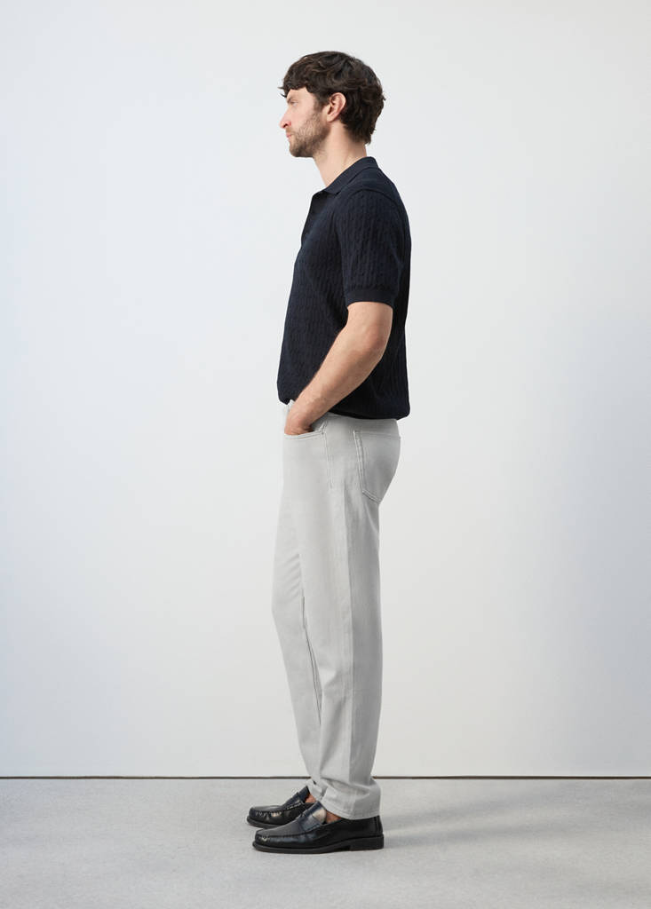 Lori tapered-fit jeans — Ice Grey