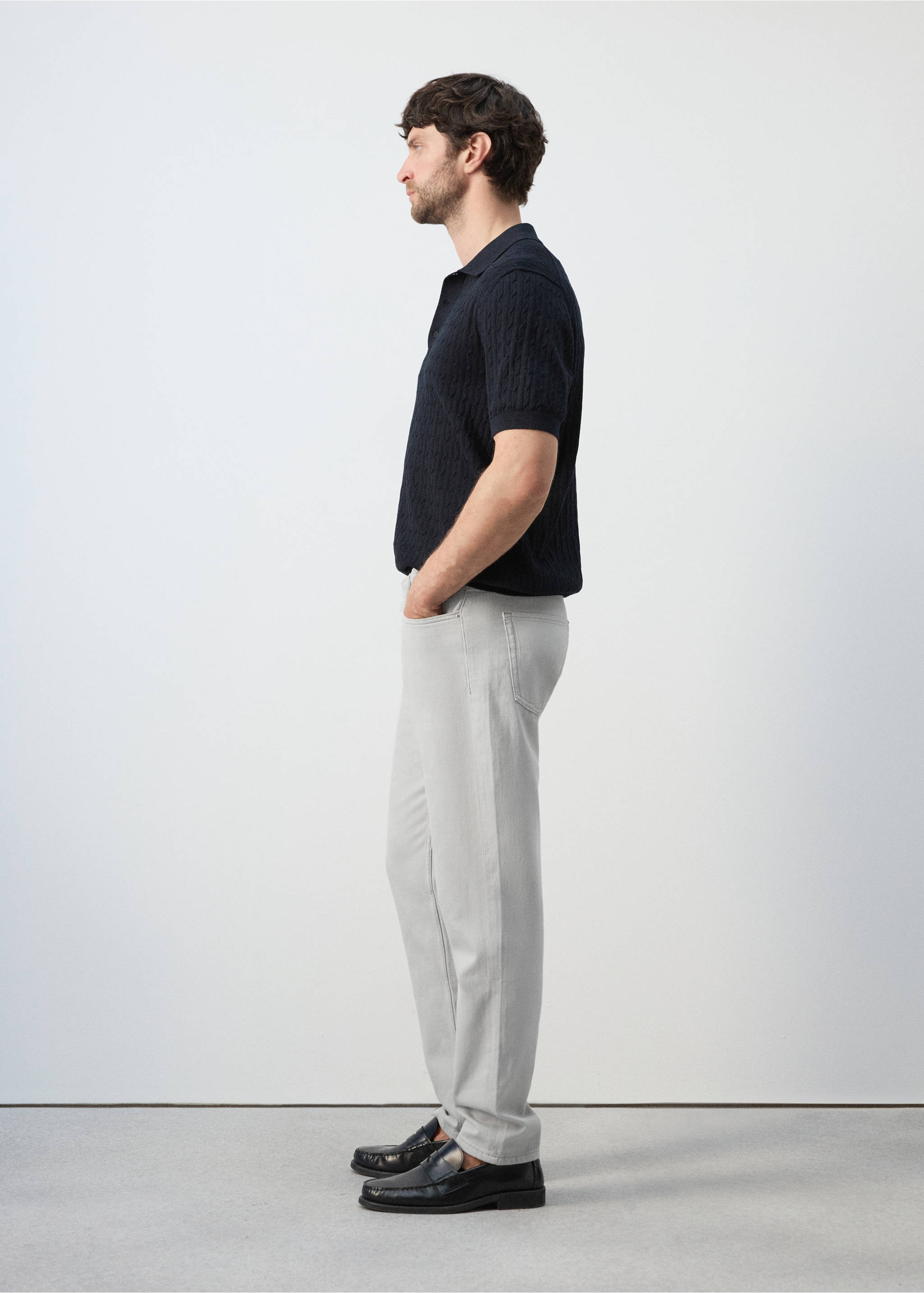 Lori tapered-fit jeans - Details of the article 1, Ice Grey. Ref: 27075983-00.