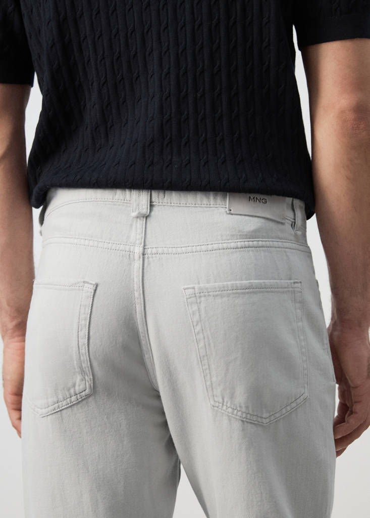 Lori tapered-fit jeans — Ice Grey