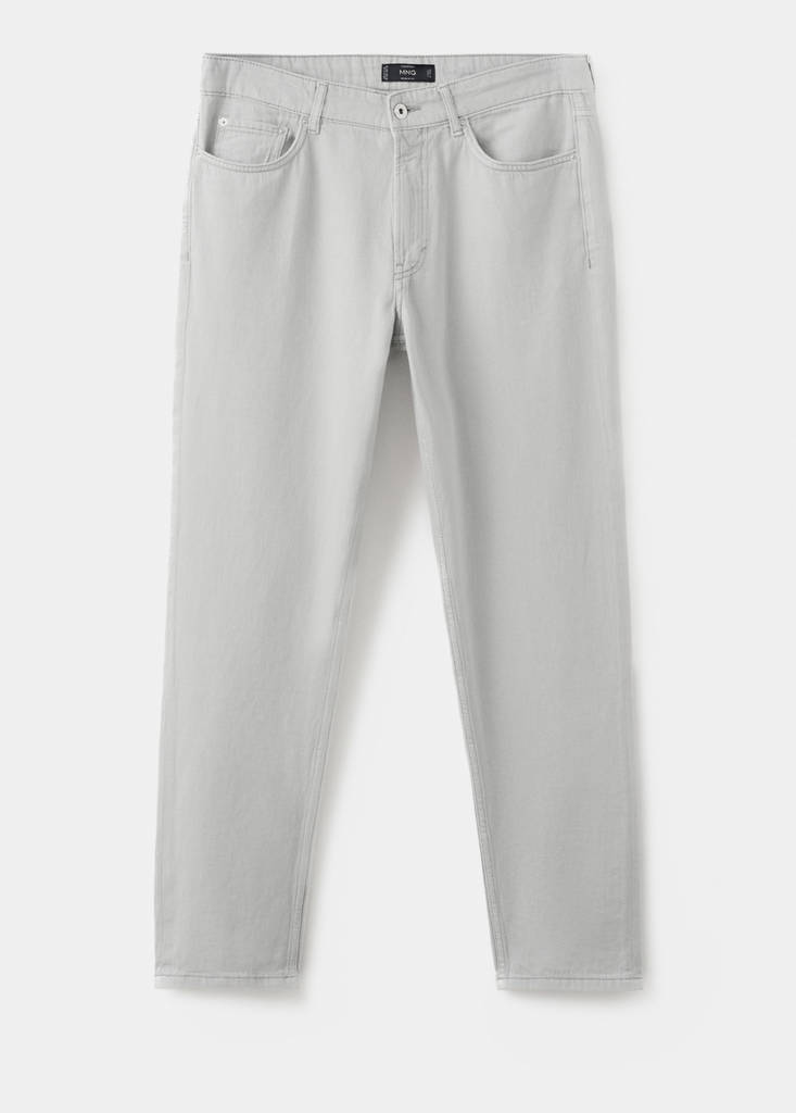 Lori tapered-fit jeans — Ice Grey