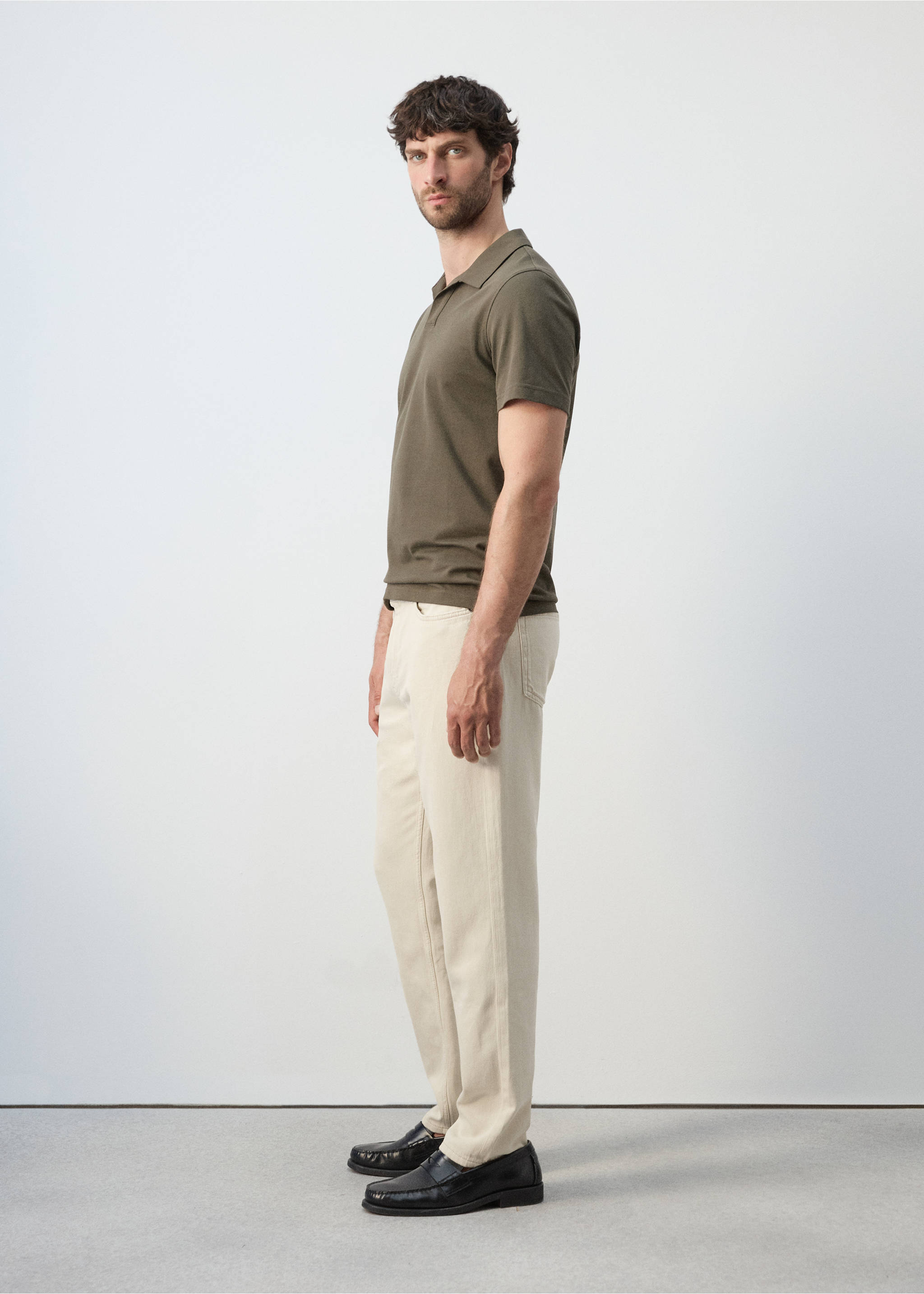 Lori tapered-fit jeans - Details of the article 2, Light/Pastel Grey. Ref: 27075983-00.