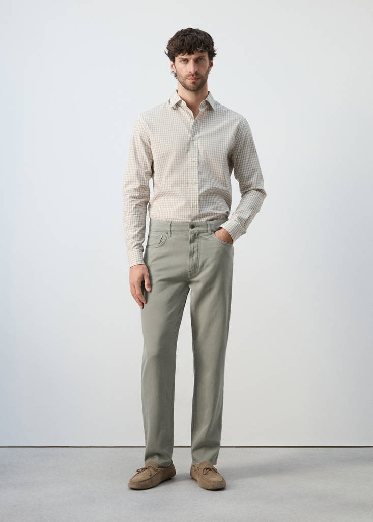 Lori tapered-fit jeans — Mink Grey