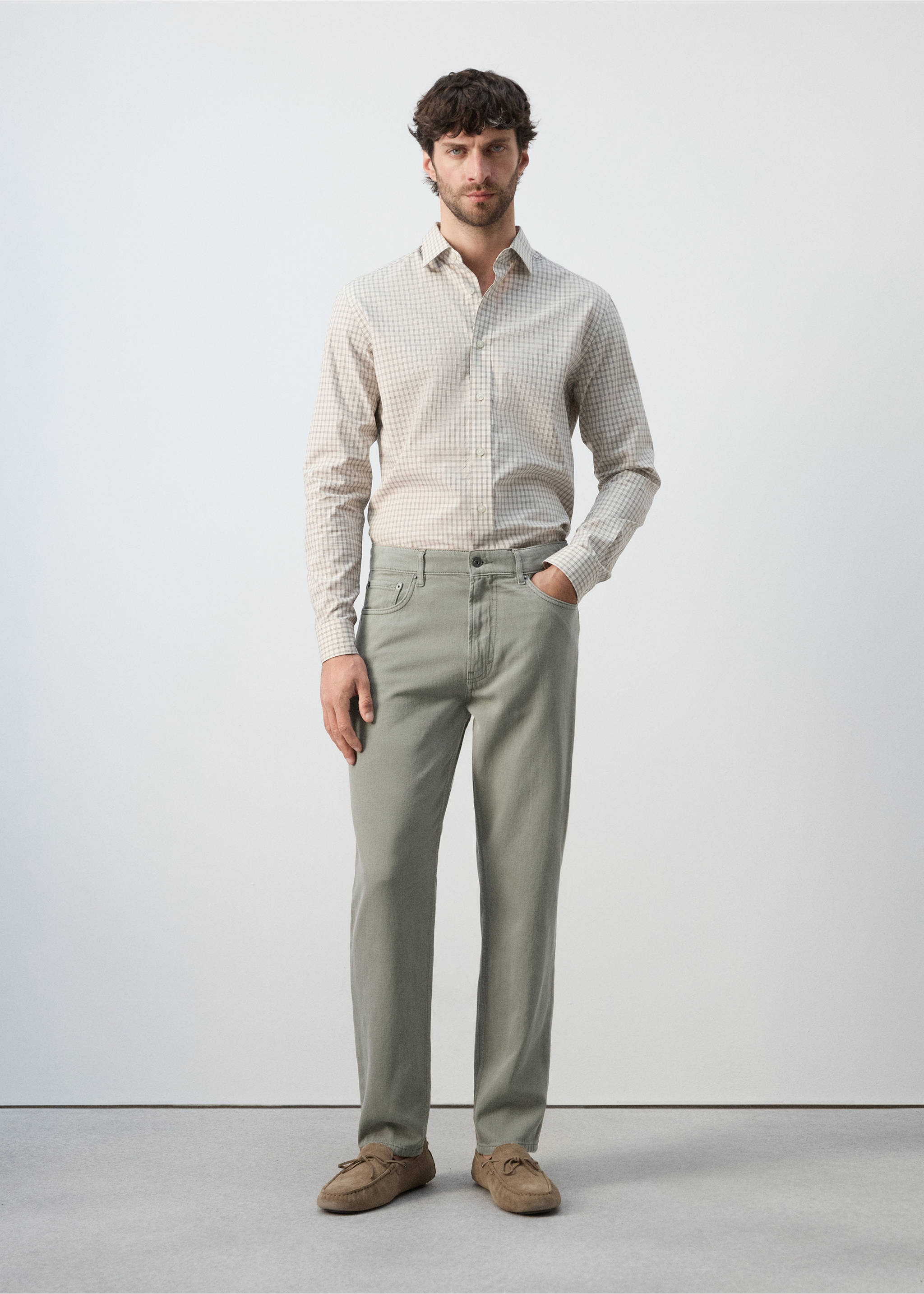 Lori tapered-fit jeans - General plane, Mink Grey. Ref: 27075983-00.