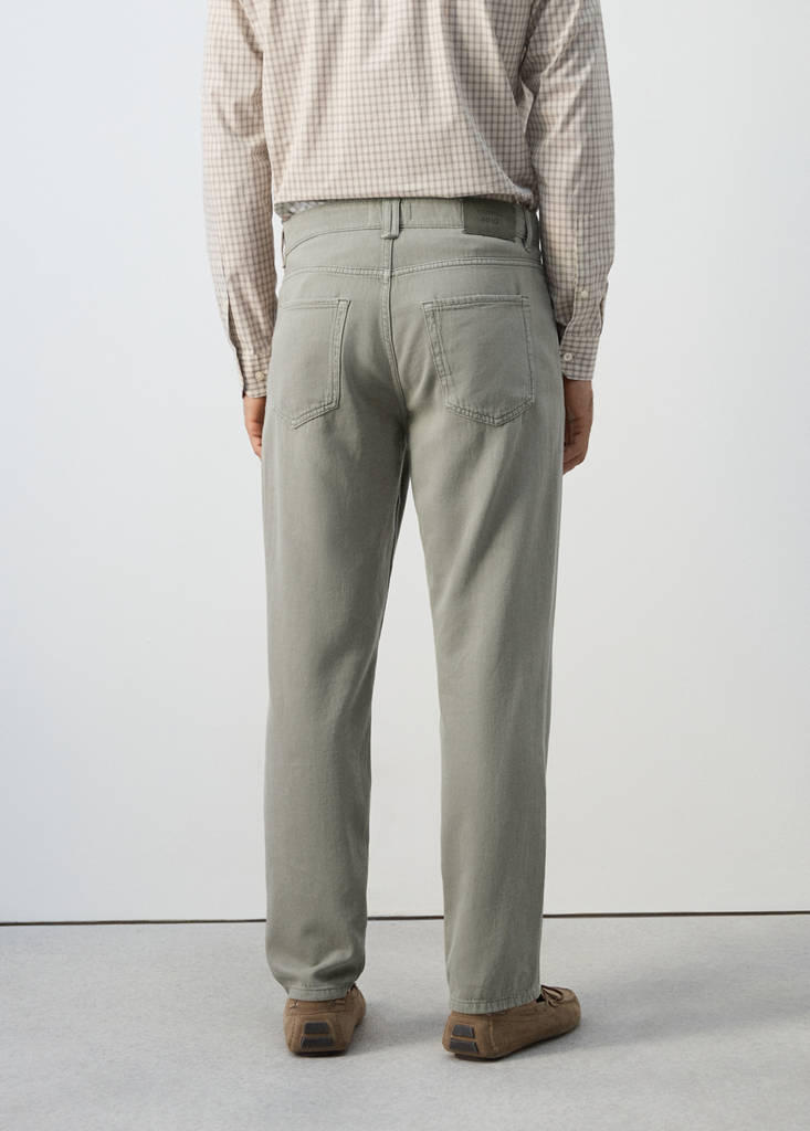 Lori tapered-fit jeans — Mink Grey