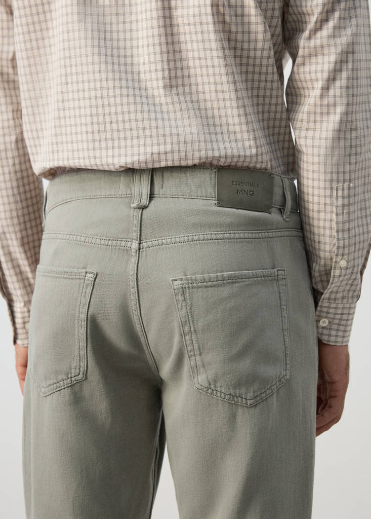 Lori tapered-fit jeans — Mink Grey