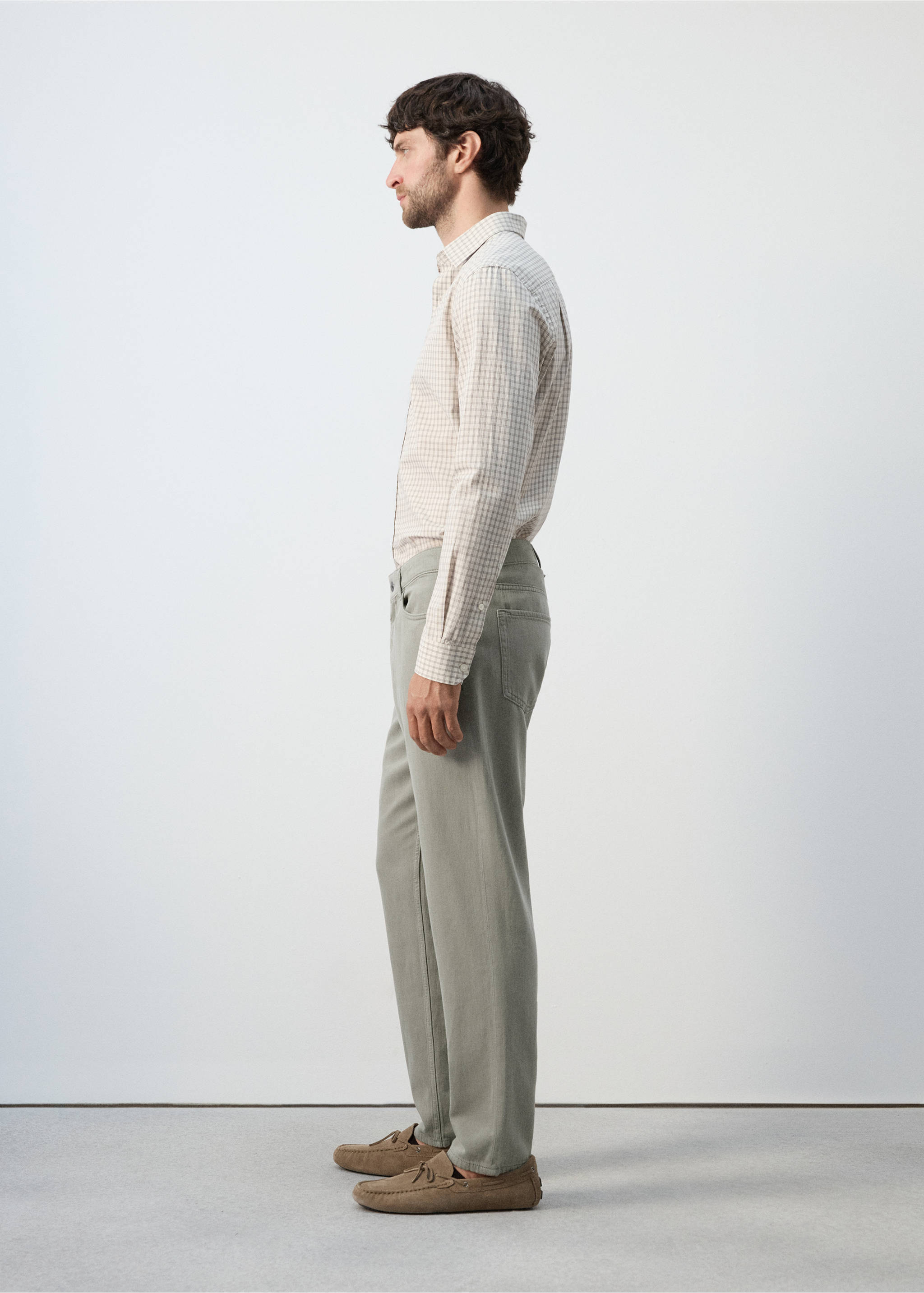 Lori tapered-fit jeans - Details of the article 2, Mink Grey. Ref: 27075983-00.