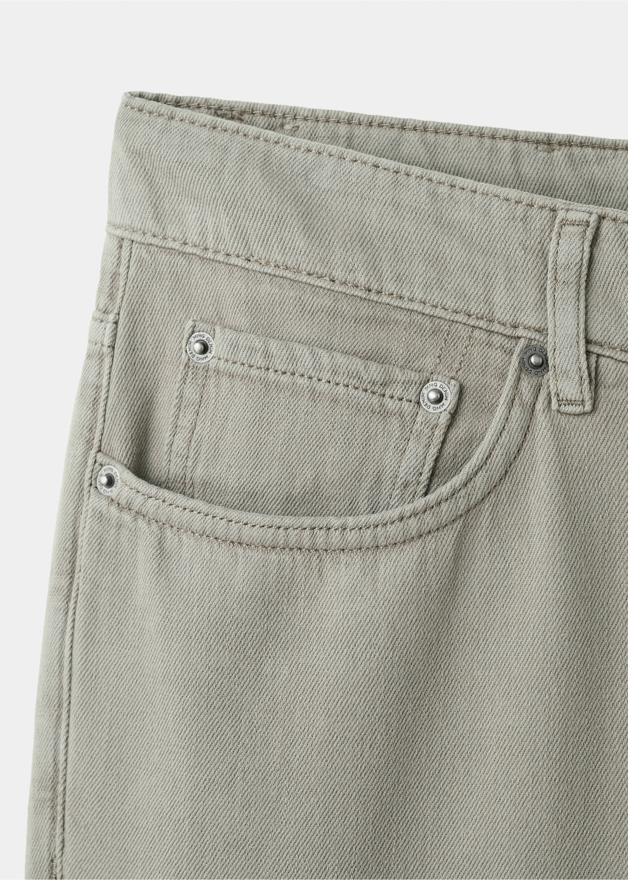 Lori tapered-fit jeans - Details of the article 8, Mink Grey. Ref: 27075983-00.