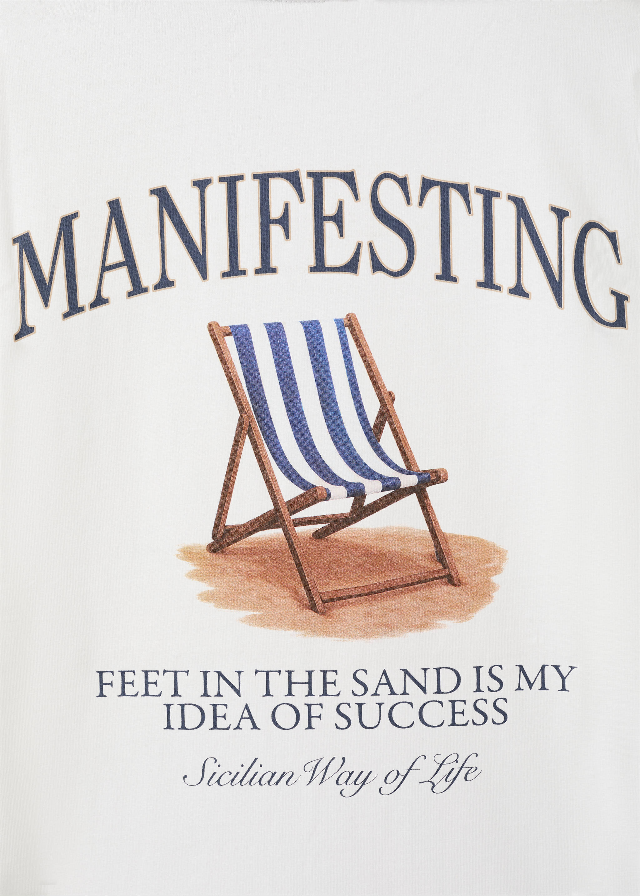 Camiseta algodón estampada - Detalle del artículo 0, Blanco roto. Ref: 27075985-00.