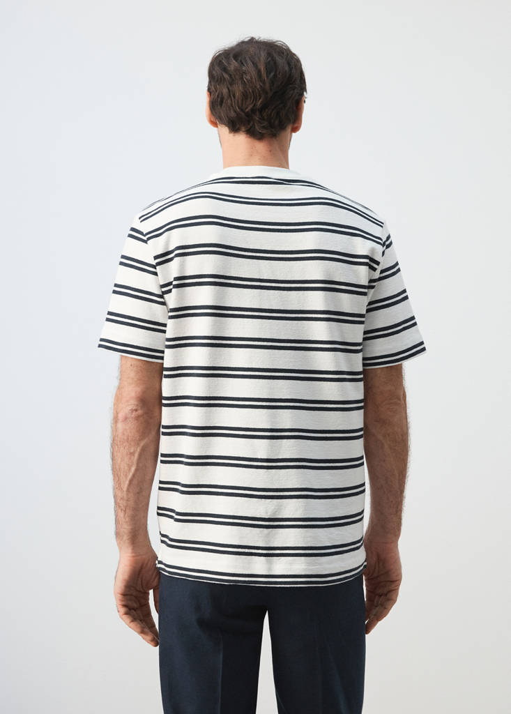 Regular fit striped T-shirt — White