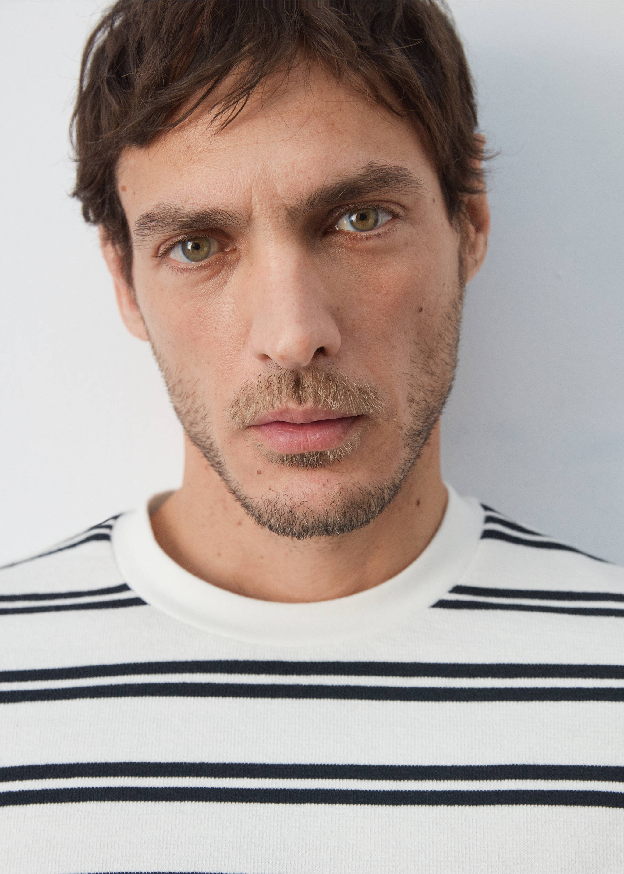 T-shirt regular-fit rayures - Détail de l'article 1, Blanc. Ref: 27075987-00.