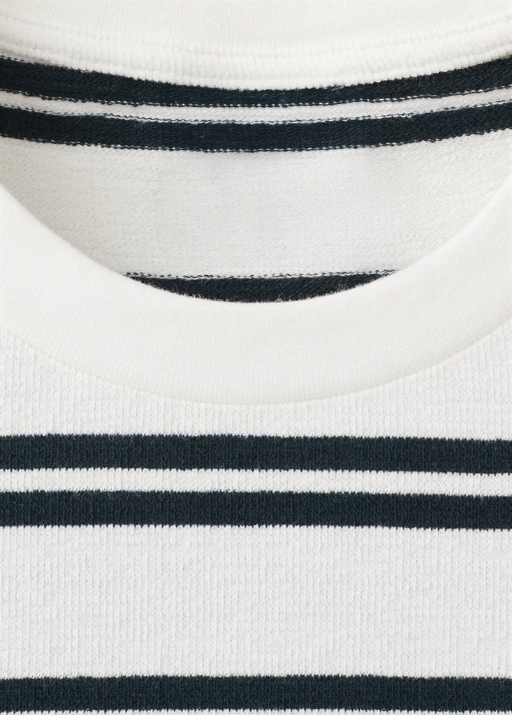 Regular fit striped T-shirt — White