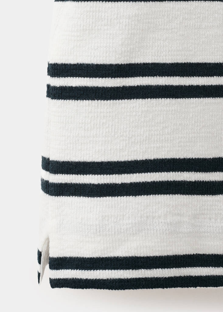 Regular fit striped T-shirt — White
