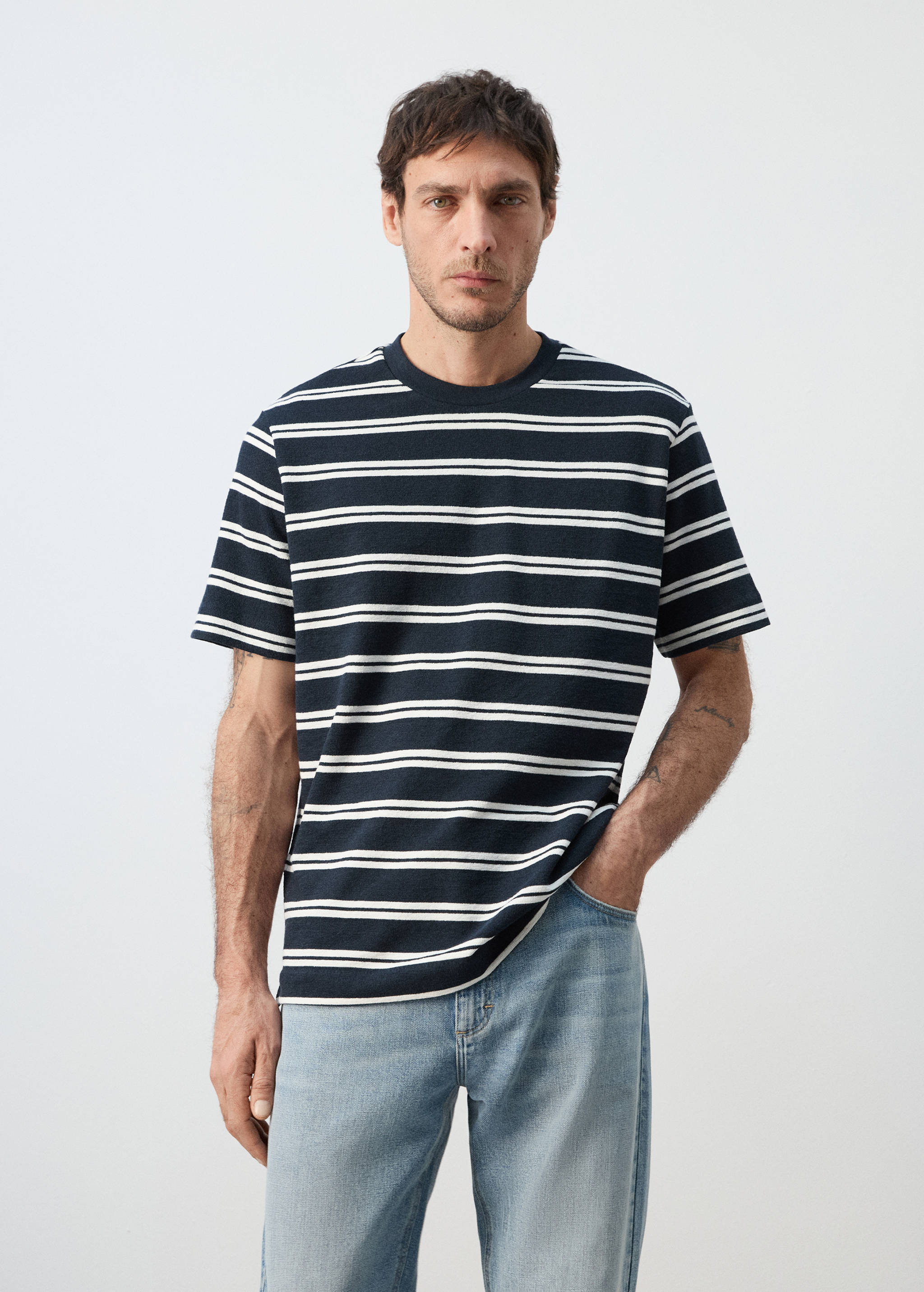 Samarreta regular fit ratlles - Pla mig