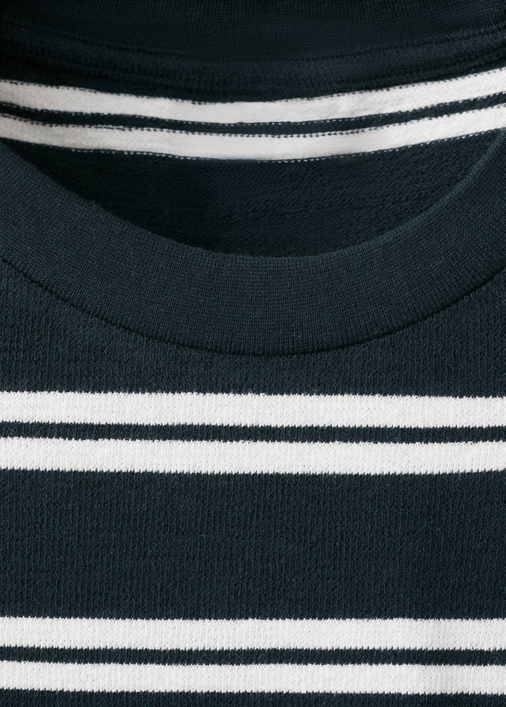 Regular fit striped T-shirt — Navy