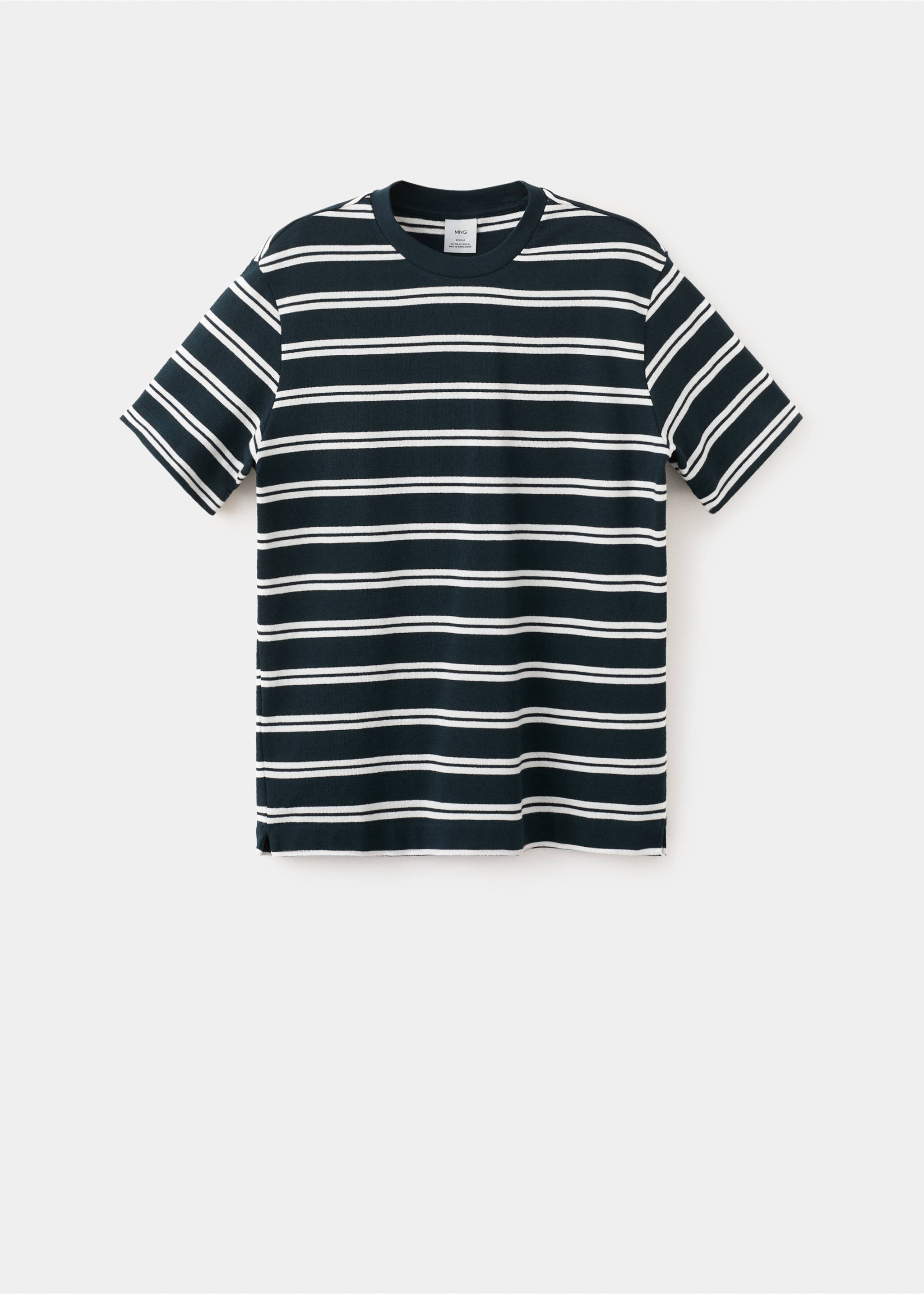 T-shirt regular-fit rayures - Article sans modèle, Bleu marine. Ref: 27075987-00.