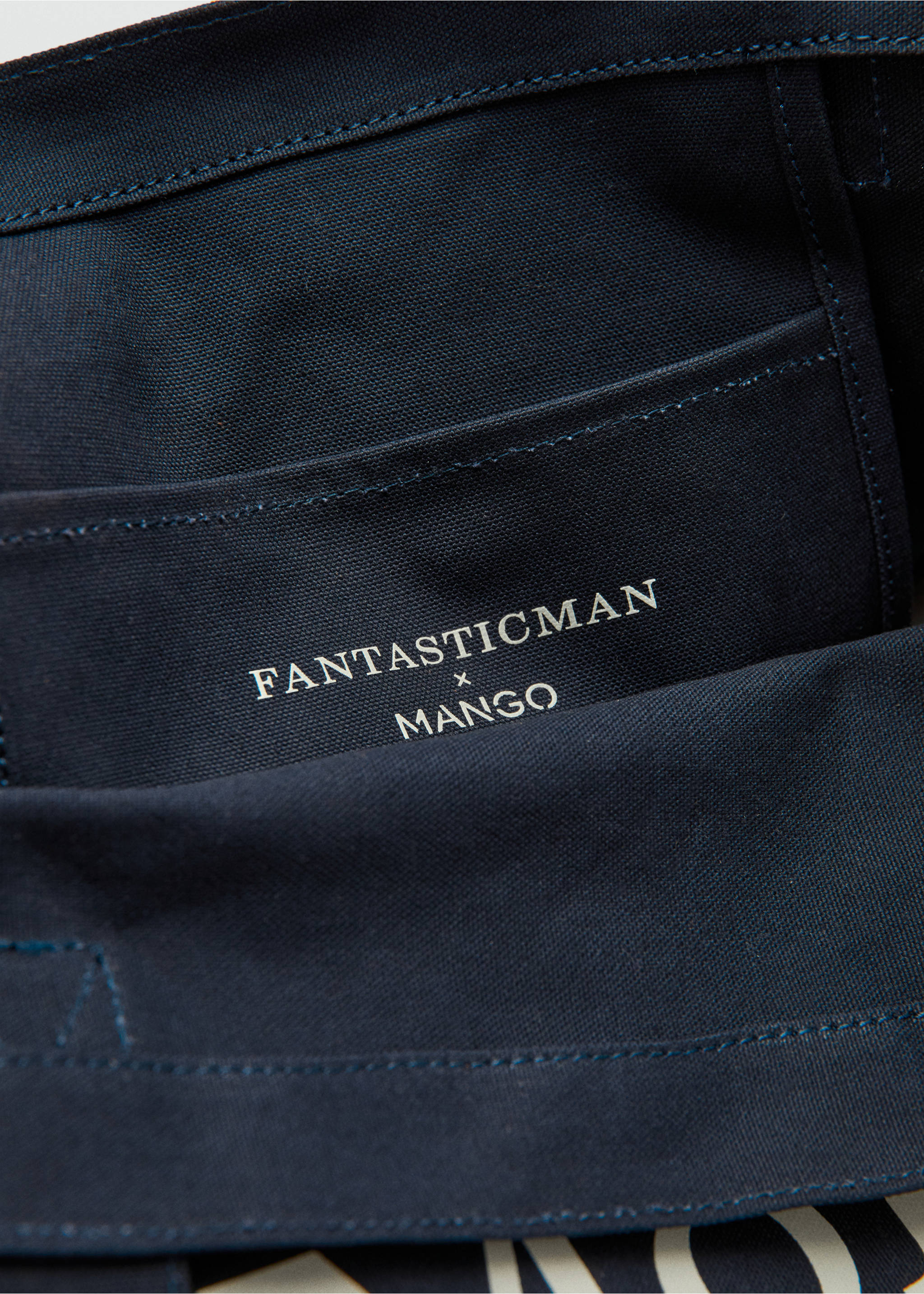 Bolso tote canvas 100% algodón - Detalle del artículo 2, Azul marino. Ref: 27075991-00.