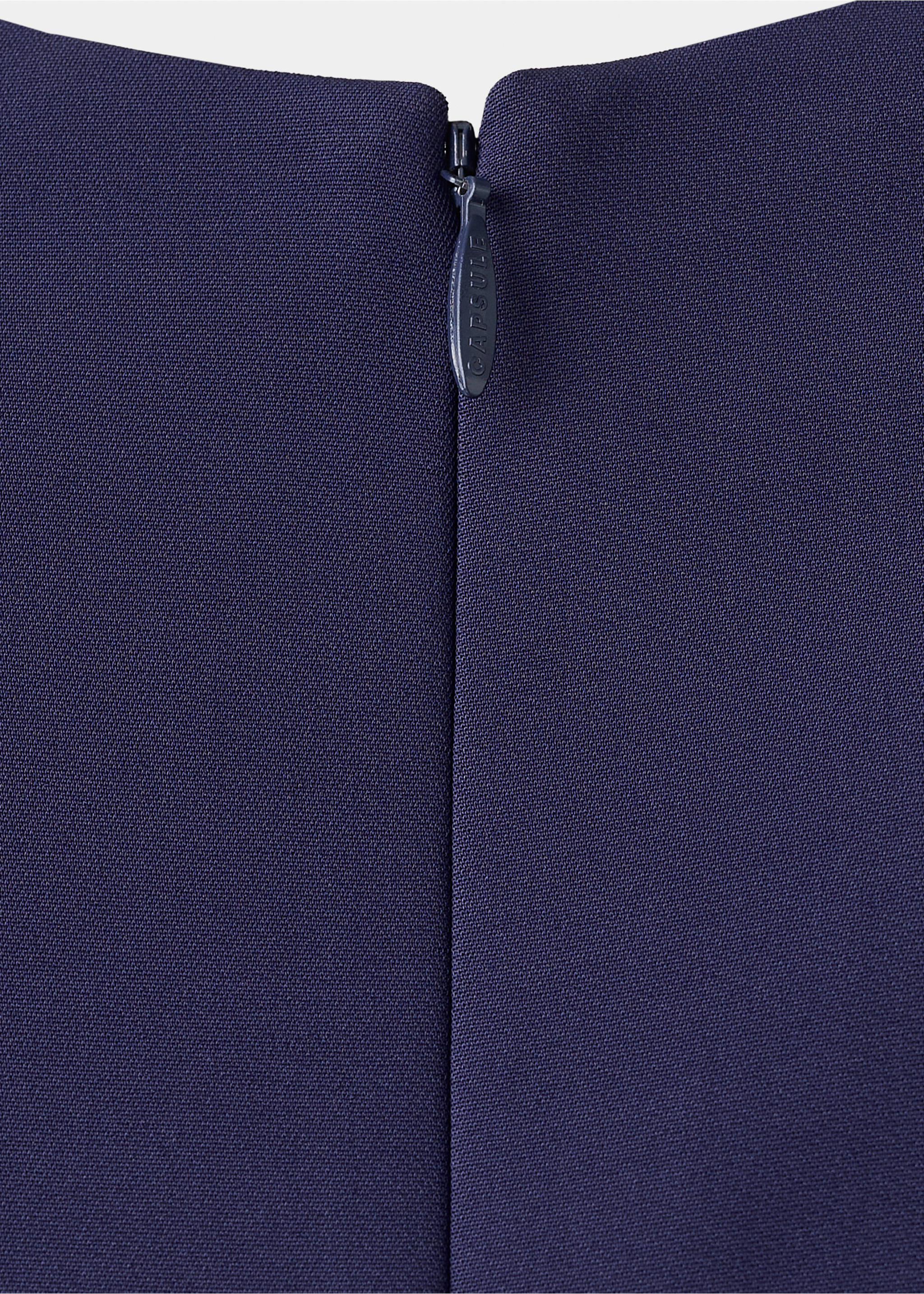 Lange jurk met V-hals - Detail van het artikel 8, Nachtblauw. Ref: 27075992-00.