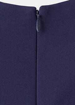 V-neckline long dress — Night Blue 5