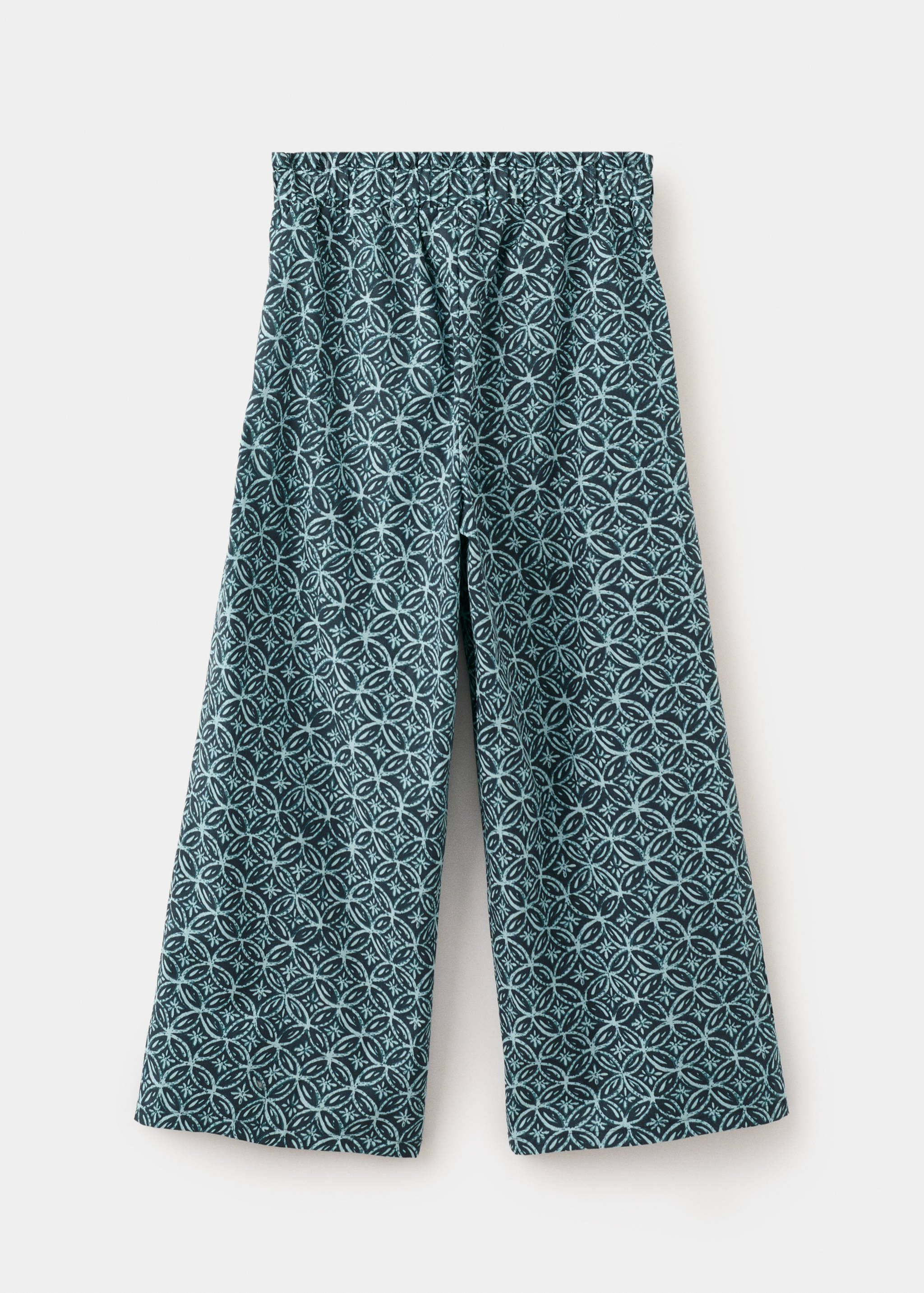 Printed cotton trousers - Reverse of the article