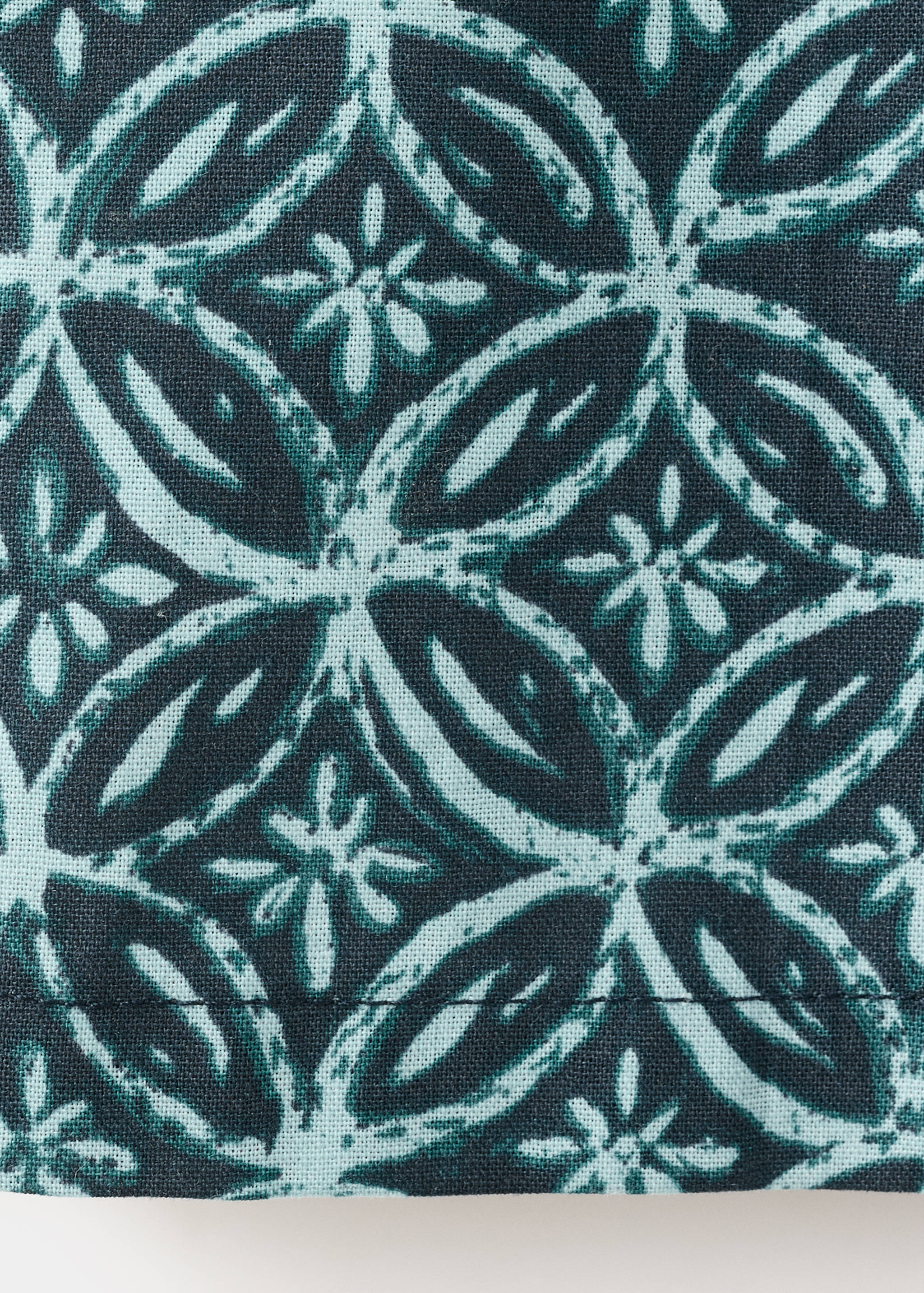 Printed cotton trousers - Details of the article 0