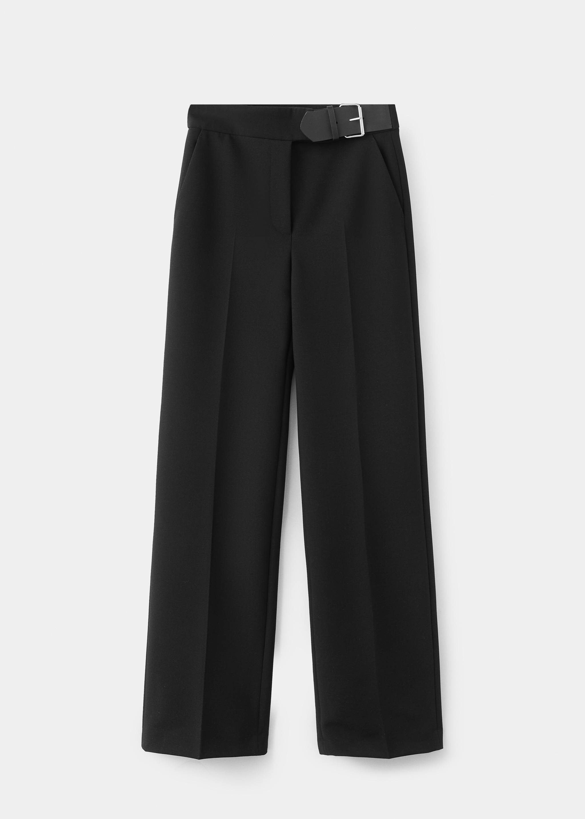 Belt straight-fit trousers - Article without model