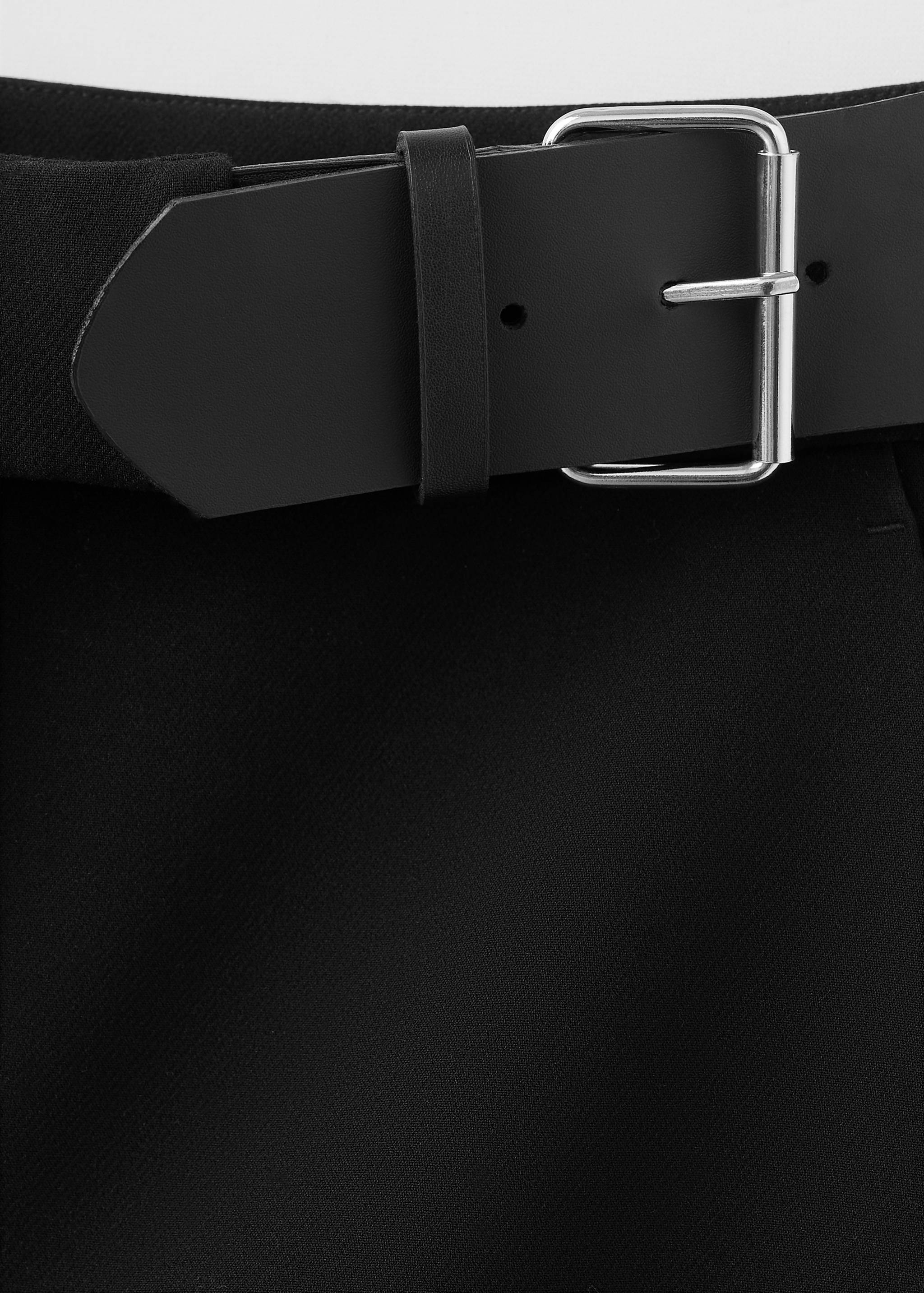 Belt straight-fit trousers - Details of the article 0
