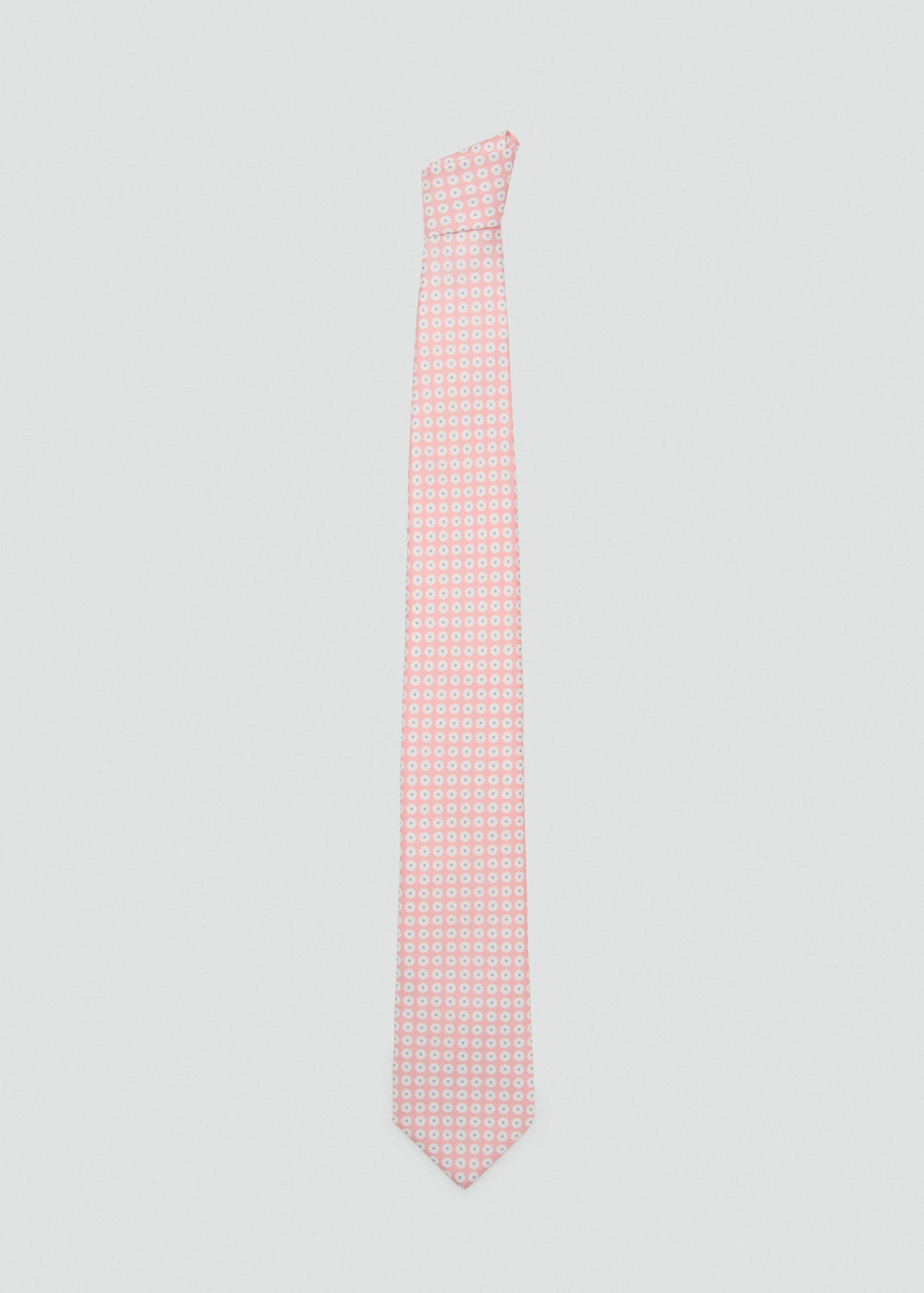 100% silk tie with floral print - Article without model