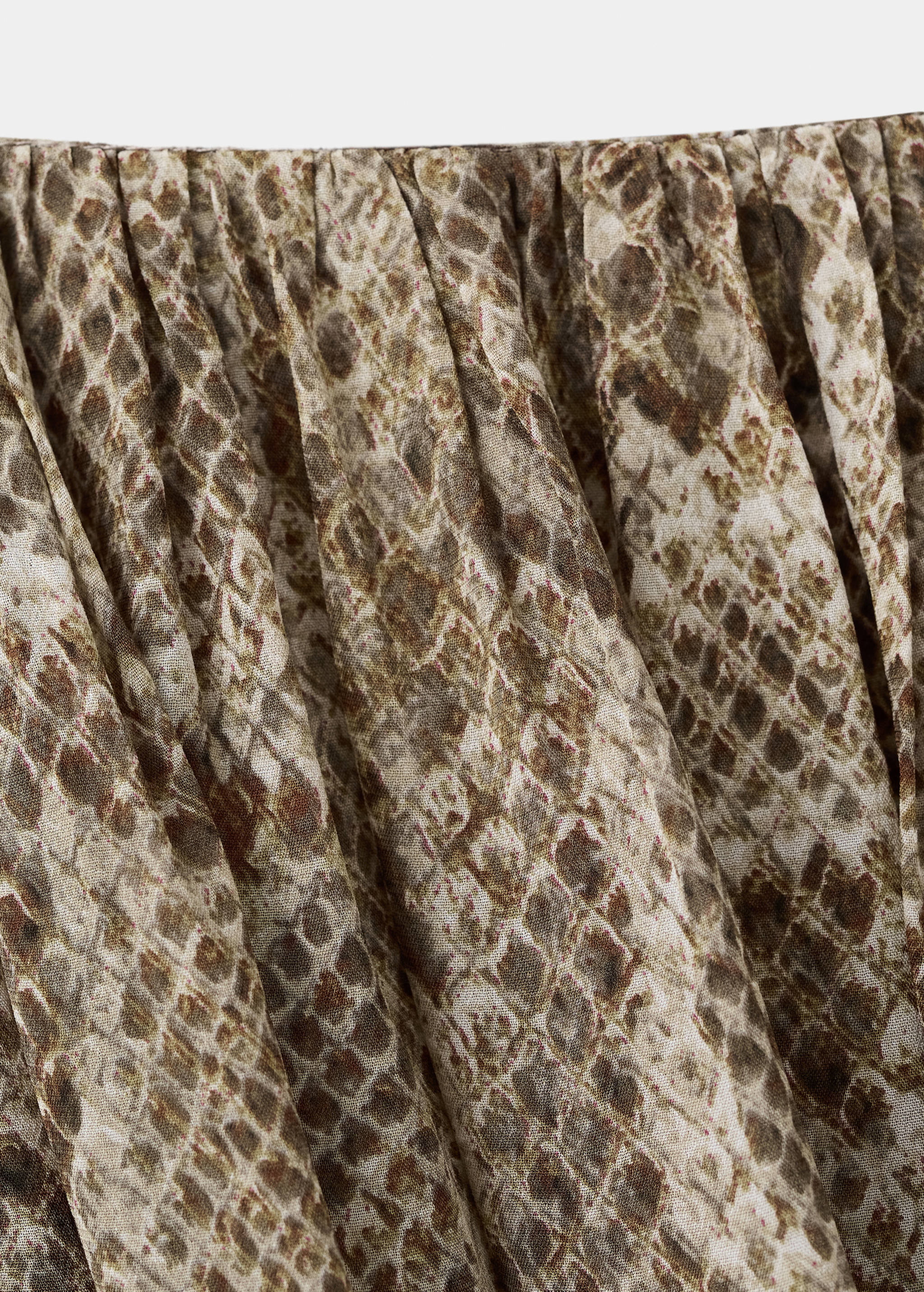 Animal-print midi-skirt - Details of the article 0