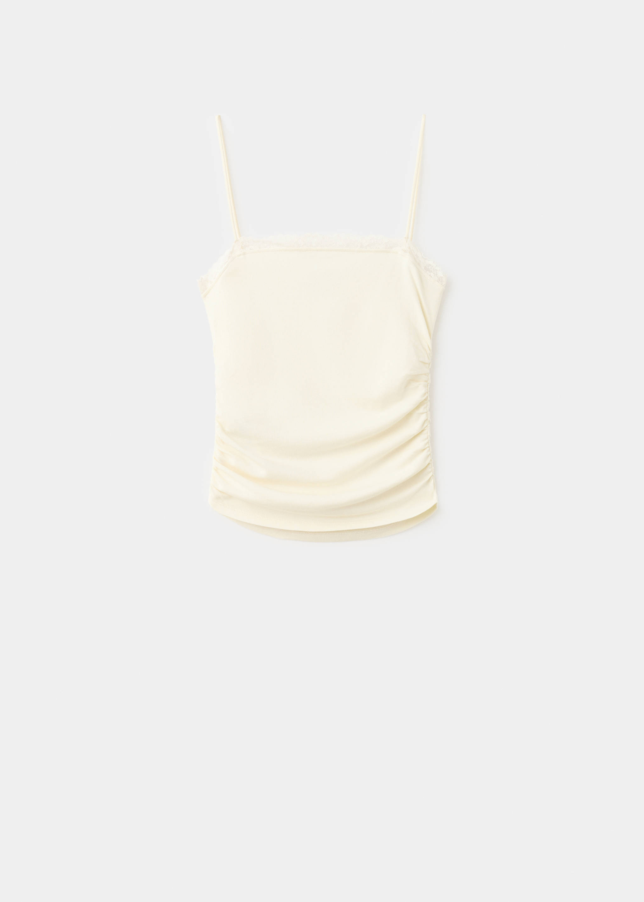Top com decote de renda - Artigo sem modelo