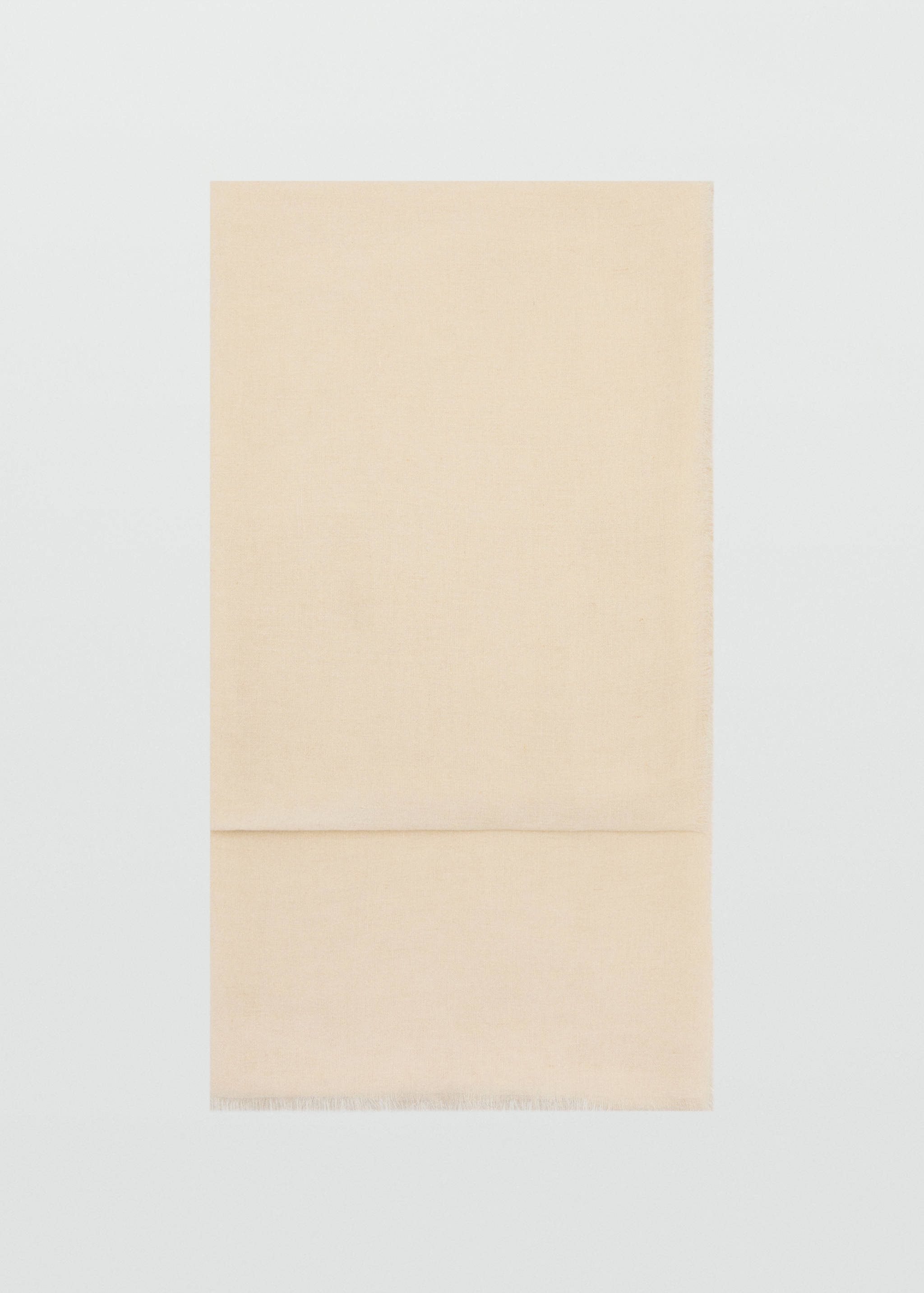 Frayed edge linen scarf - Article without model