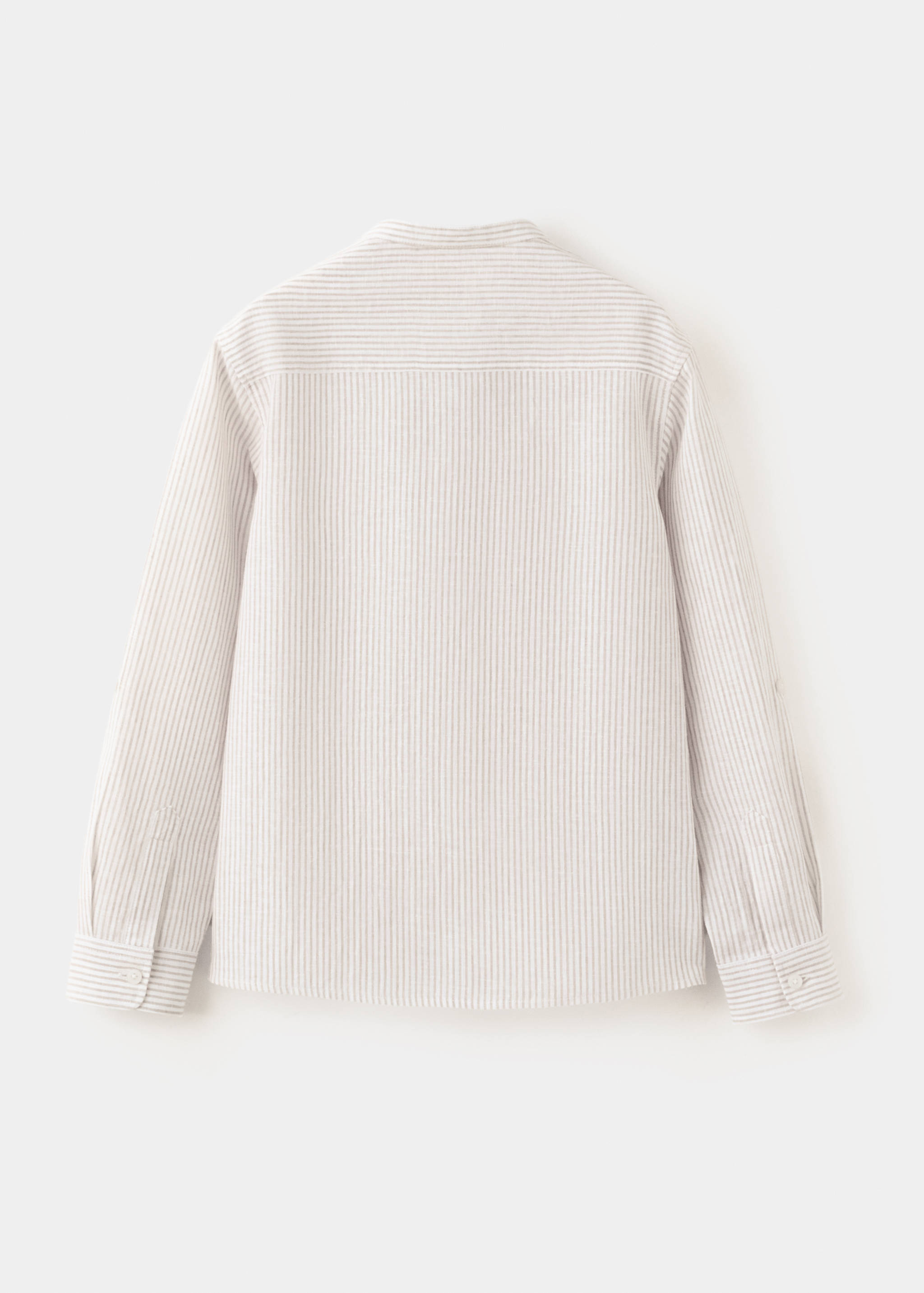 Striped linen-blend shirt - Reverse of the article