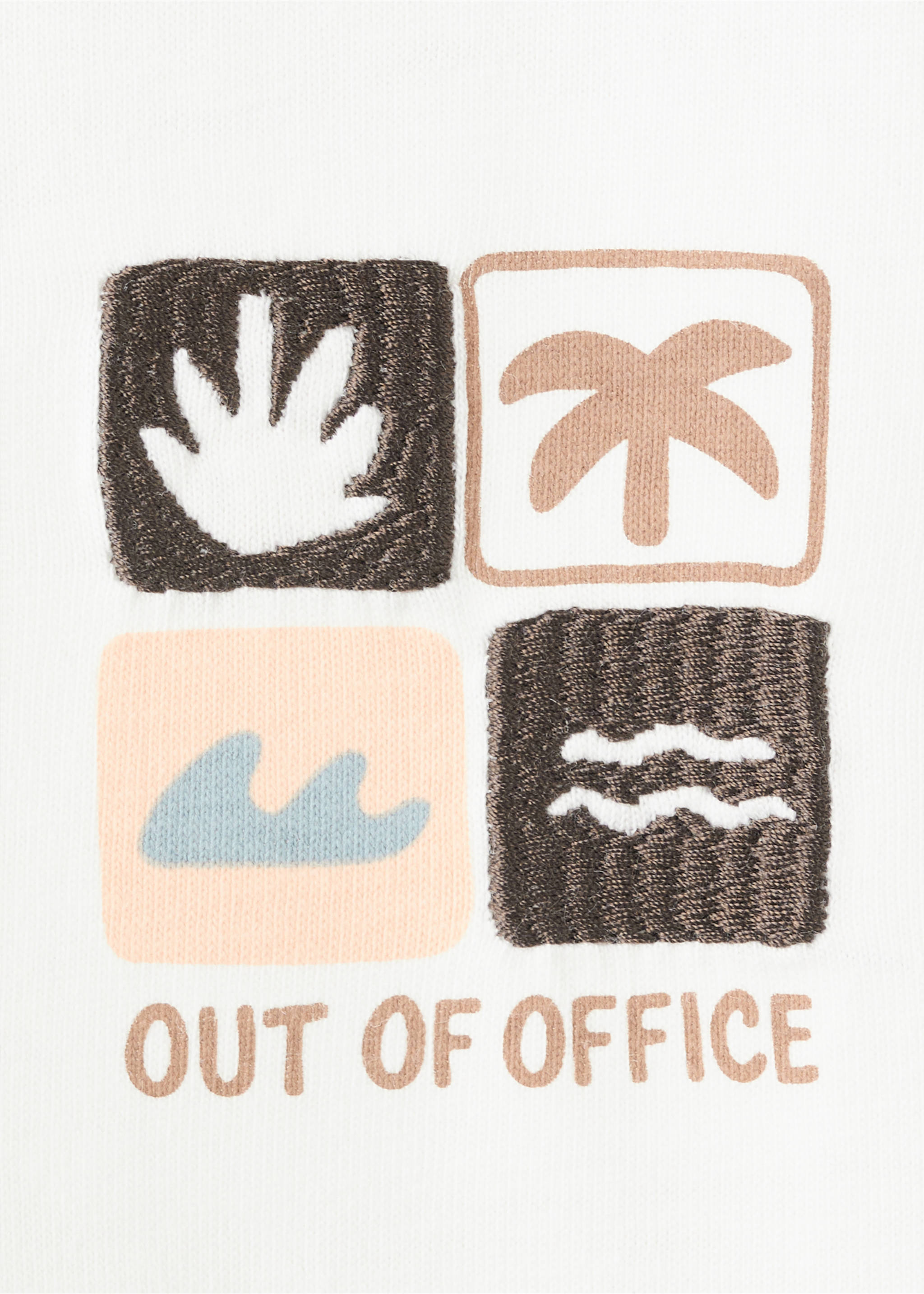 تيشيرت قطن أفرسايز مطبوع - تفاصيل المنتج 8, سكري. Ref: 27076340-00.