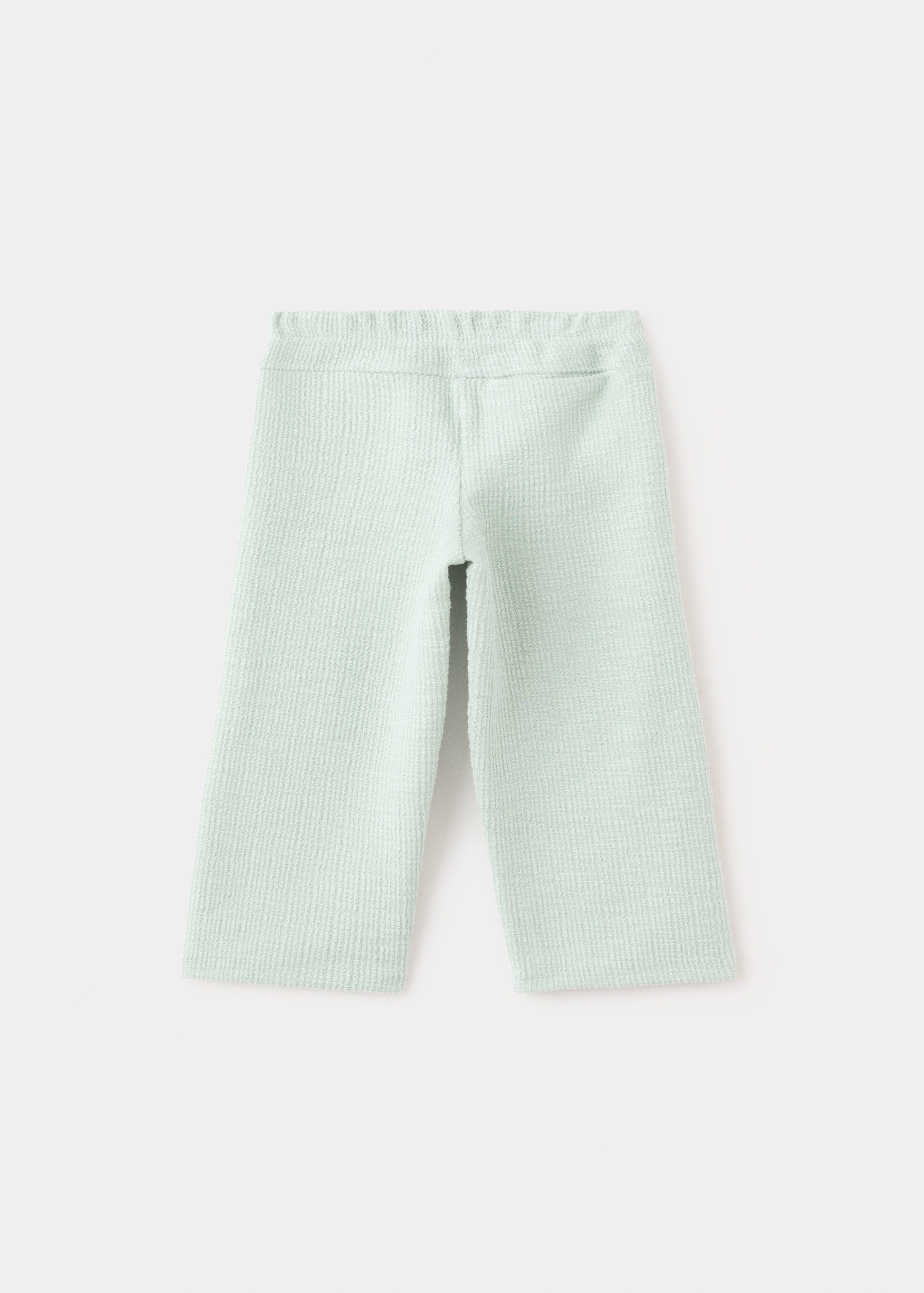 Straight knitted trousers - Reverse of the article