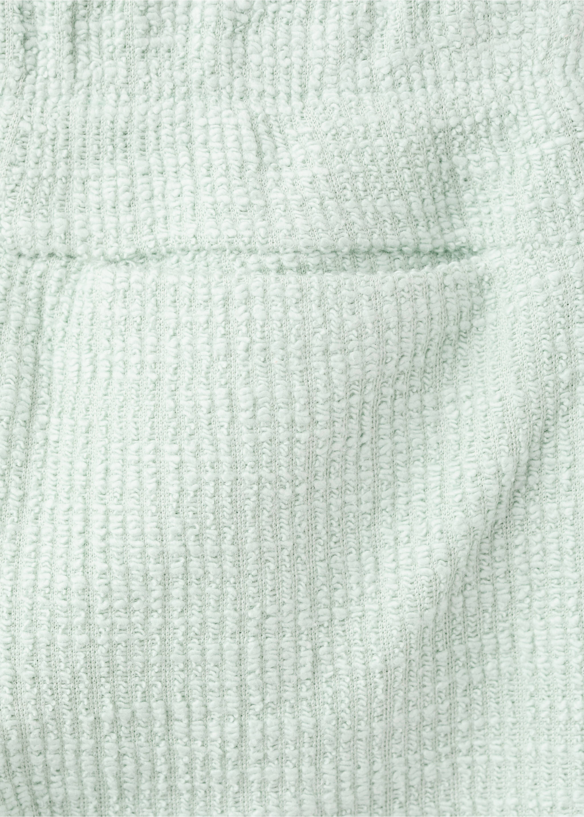 Straight knitted trousers - Details of the article 0, Aqua Green. Ref: 27076342-00.