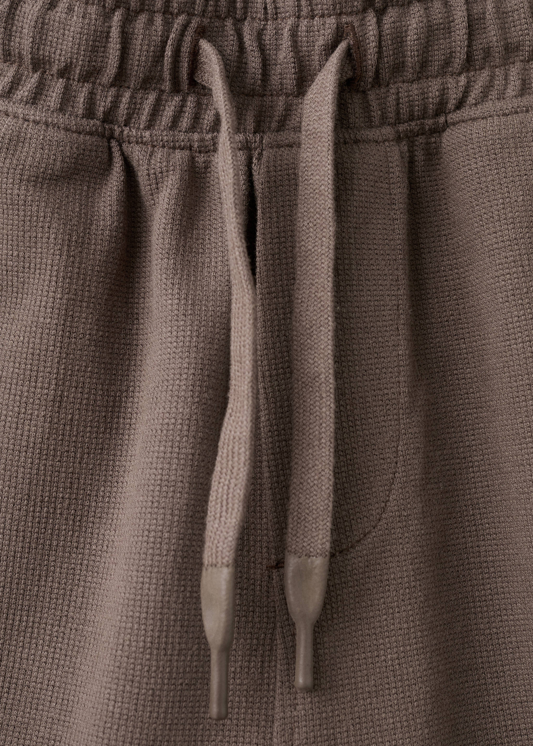 Cotton shorts with drawstring - Details of the article 0