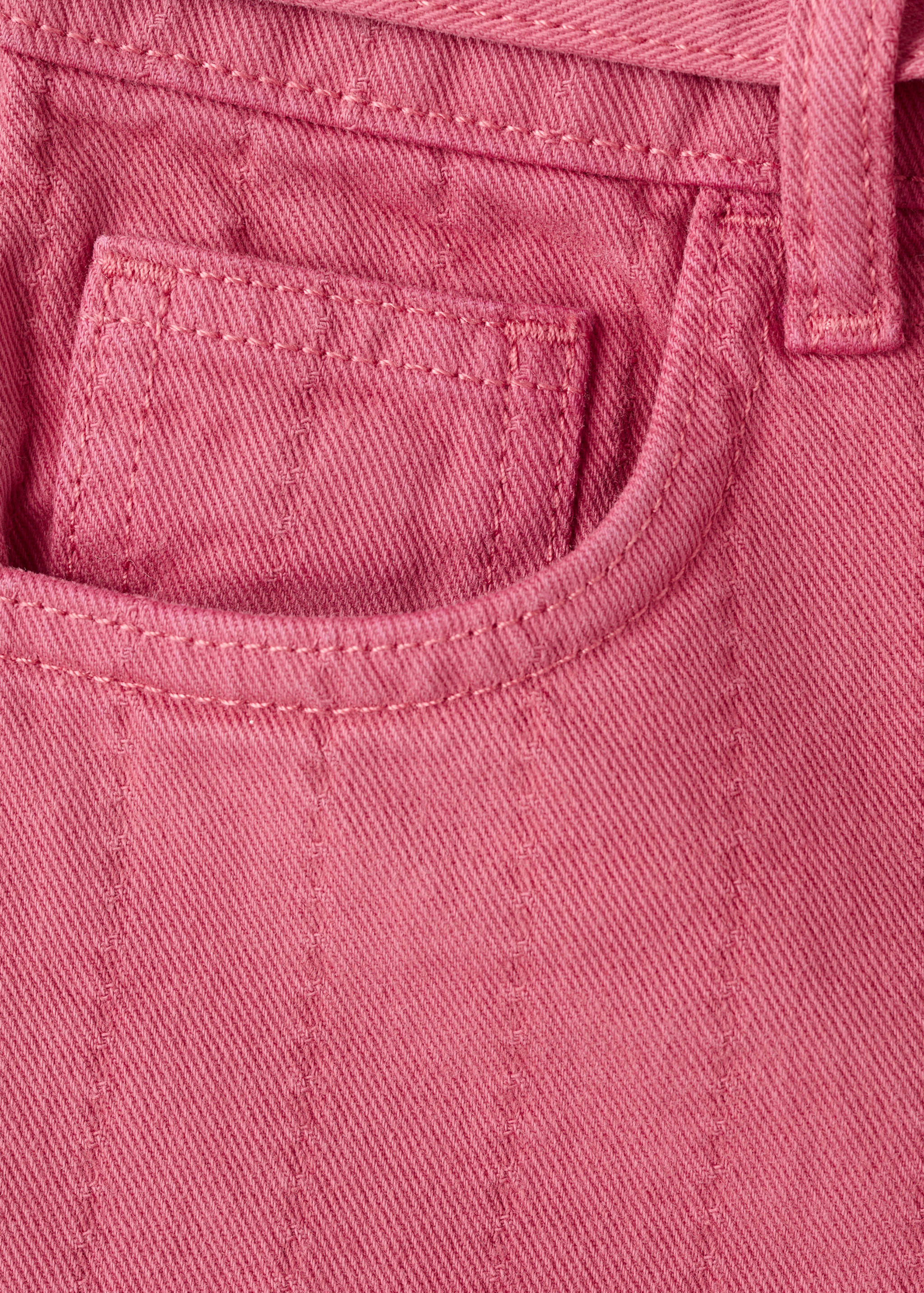 Denim bermuda shorts with belt - Details of the article 8