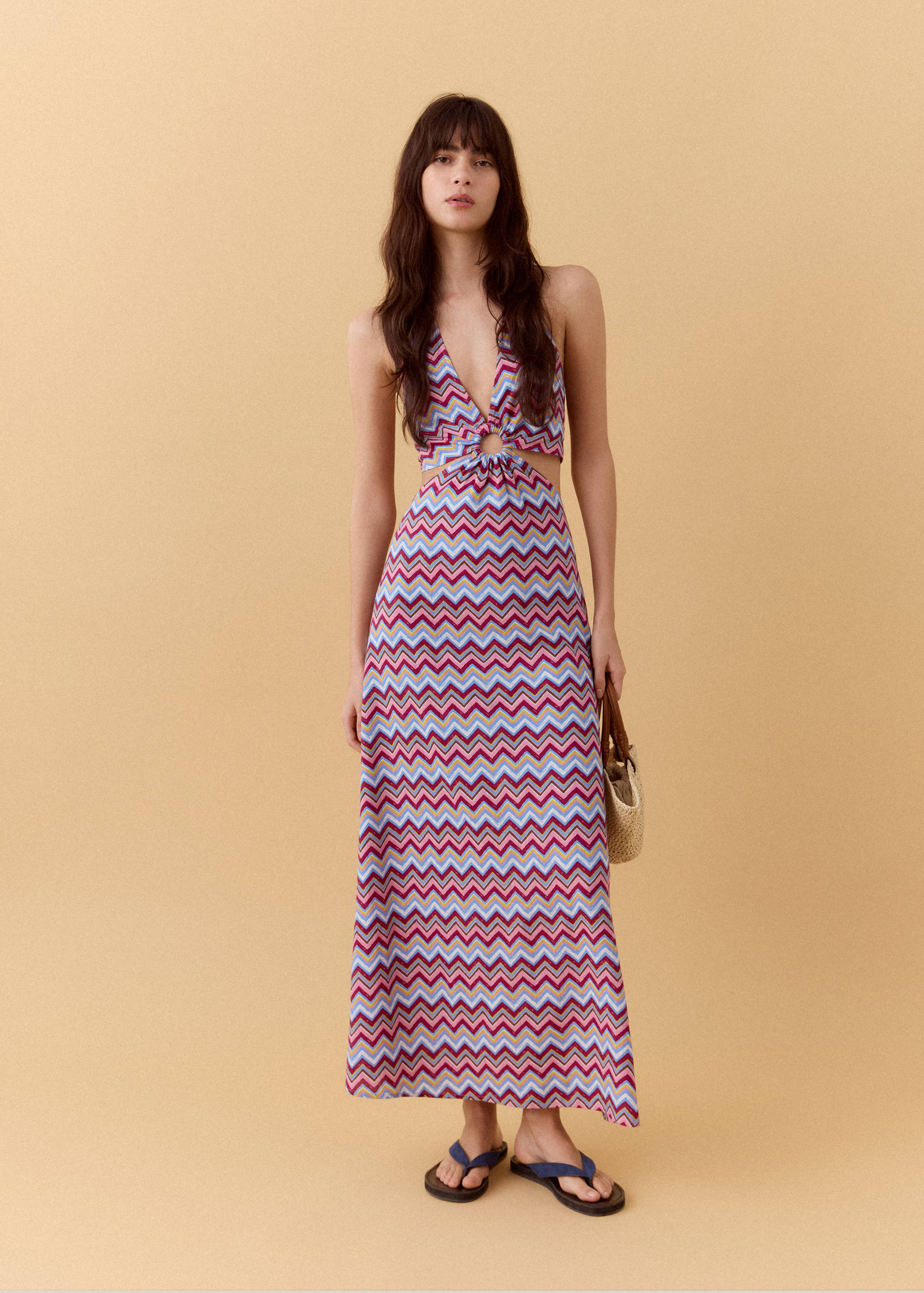 Robe imprimée cut-out - Plan général