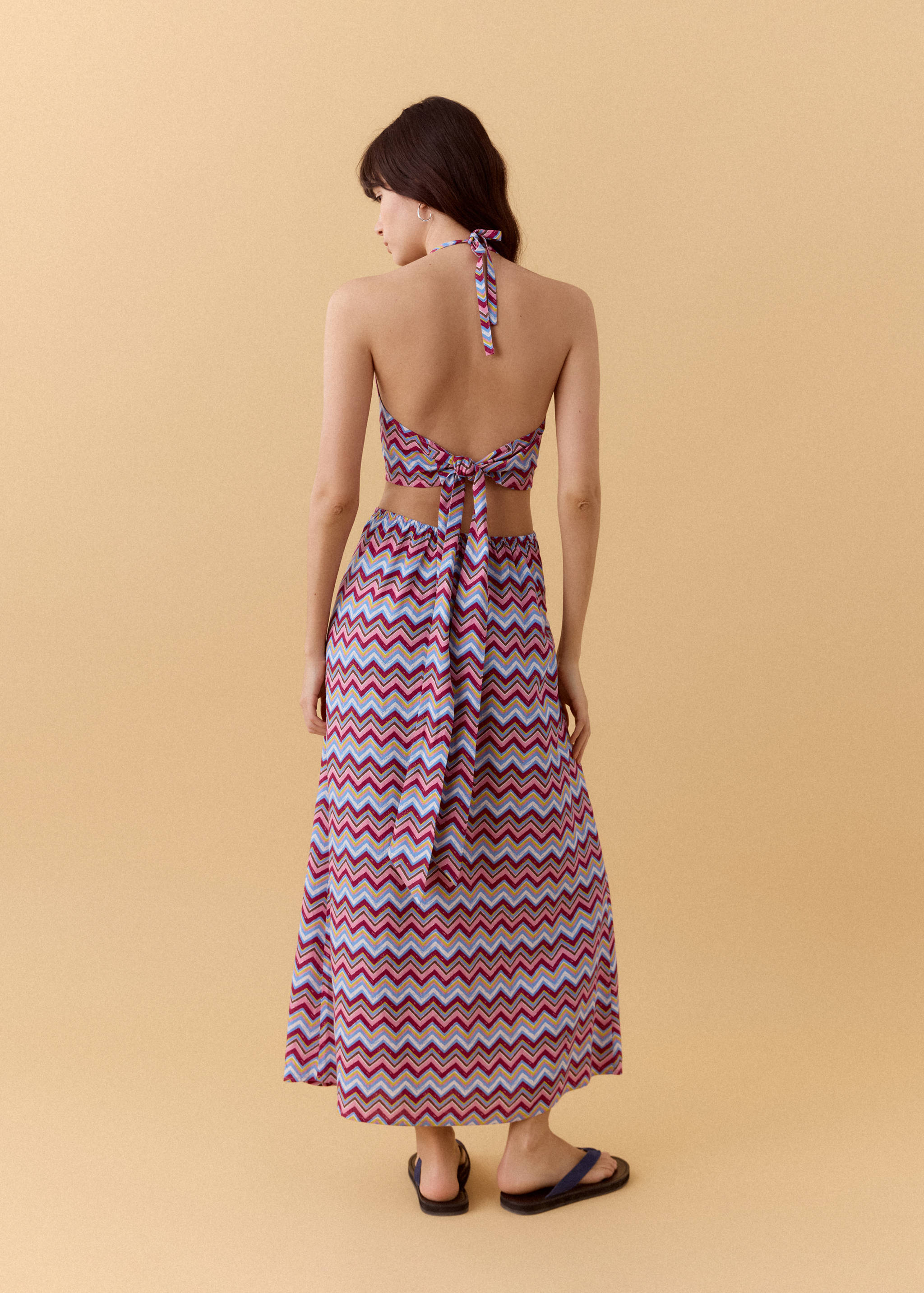 Robe imprimée cut-out - Verso de l’article