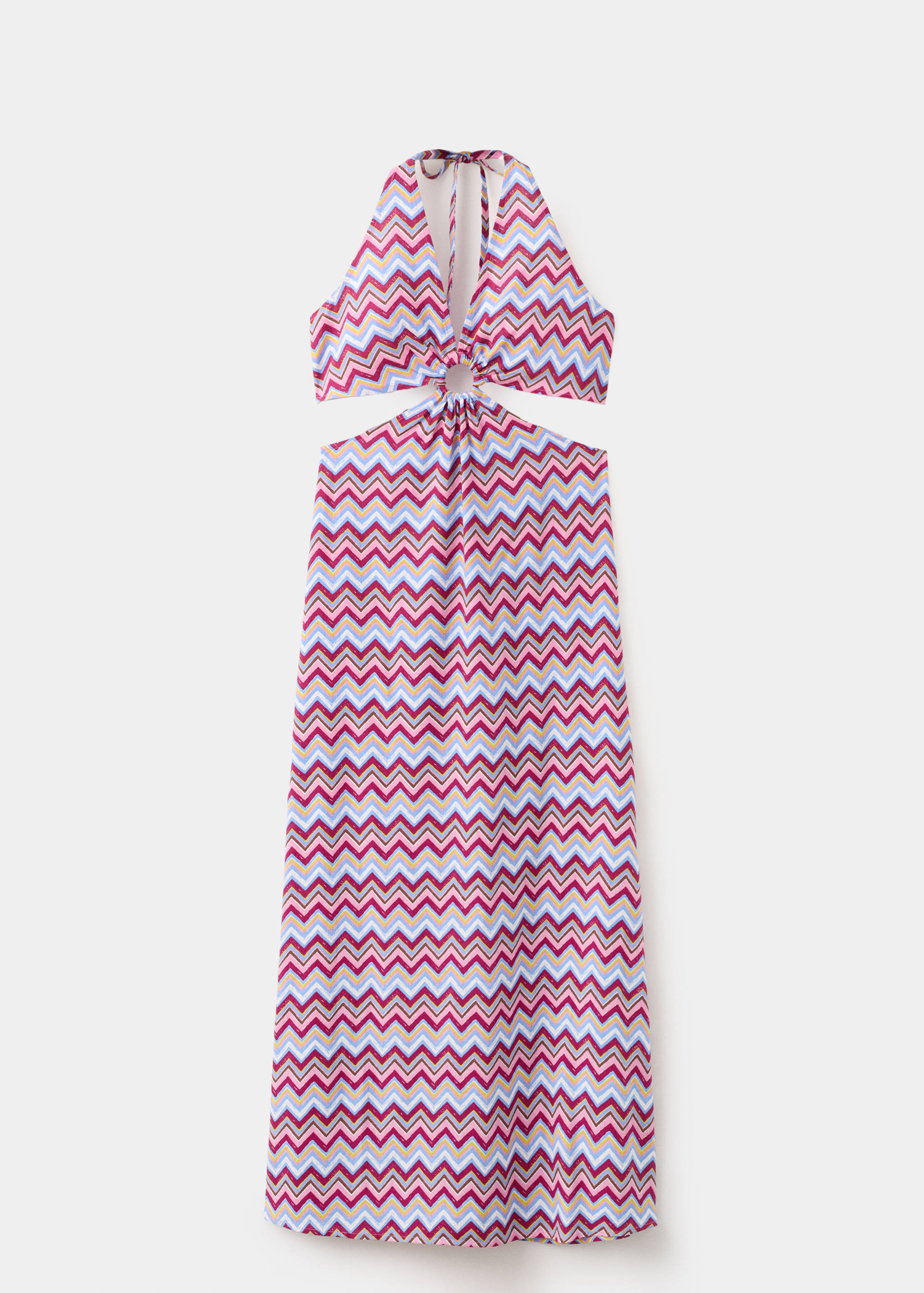 Printed dress with cut-out - Article without model