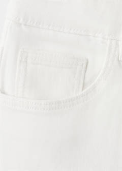 Straight-fit denim bermuda shorts — White 5