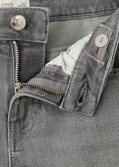 Straight-fit denim bermuda shorts — Denim Grey 5