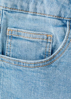 Straight-fit denim bermuda shorts — Medium Blue 6