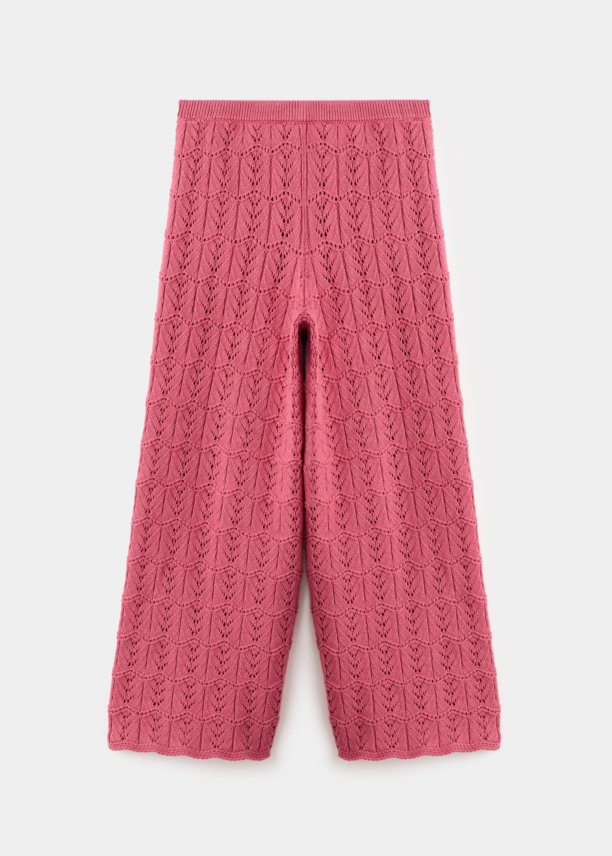 Straight crochet trousers - Article without model