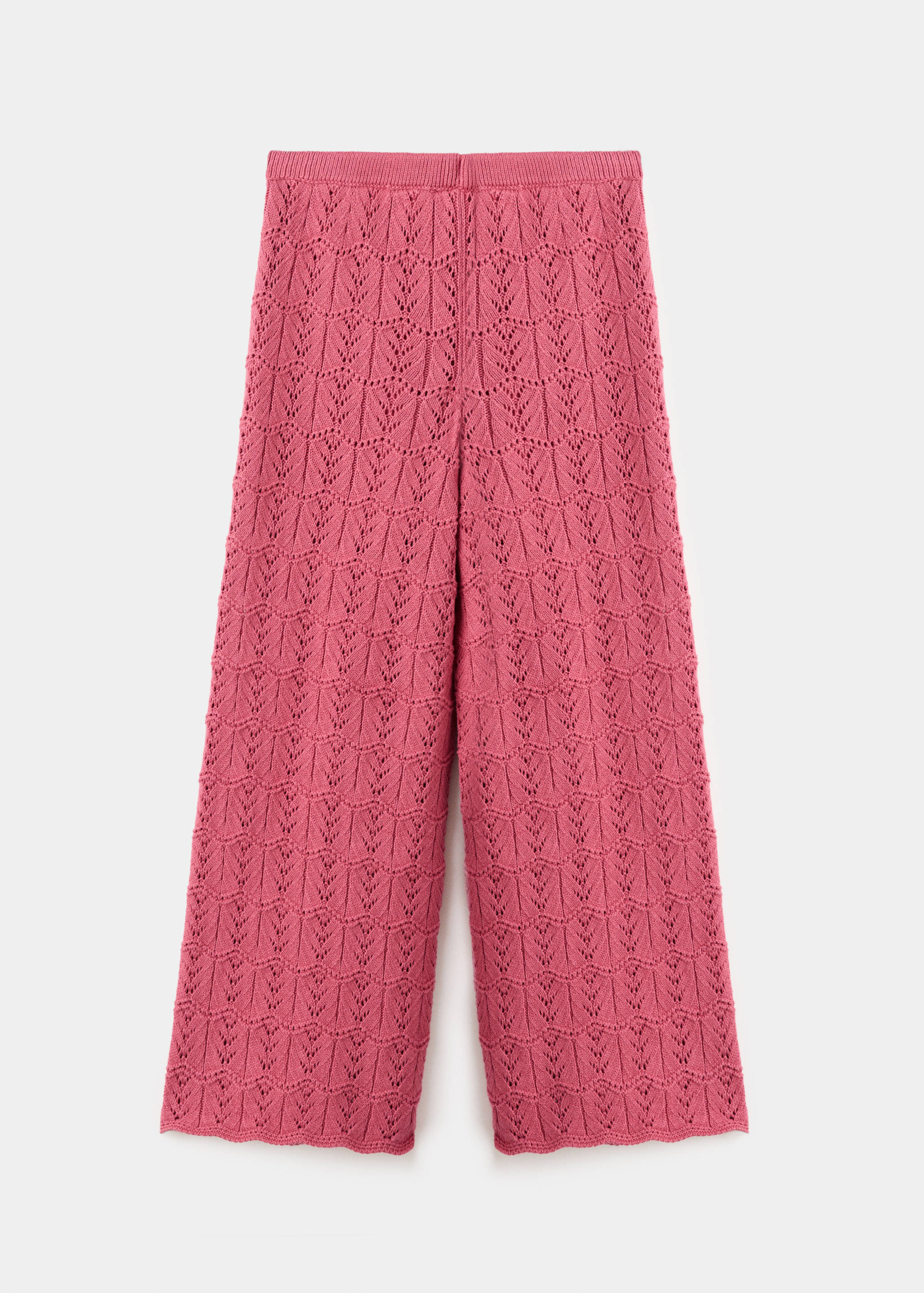 Straight crochet trousers - Reverse of the article