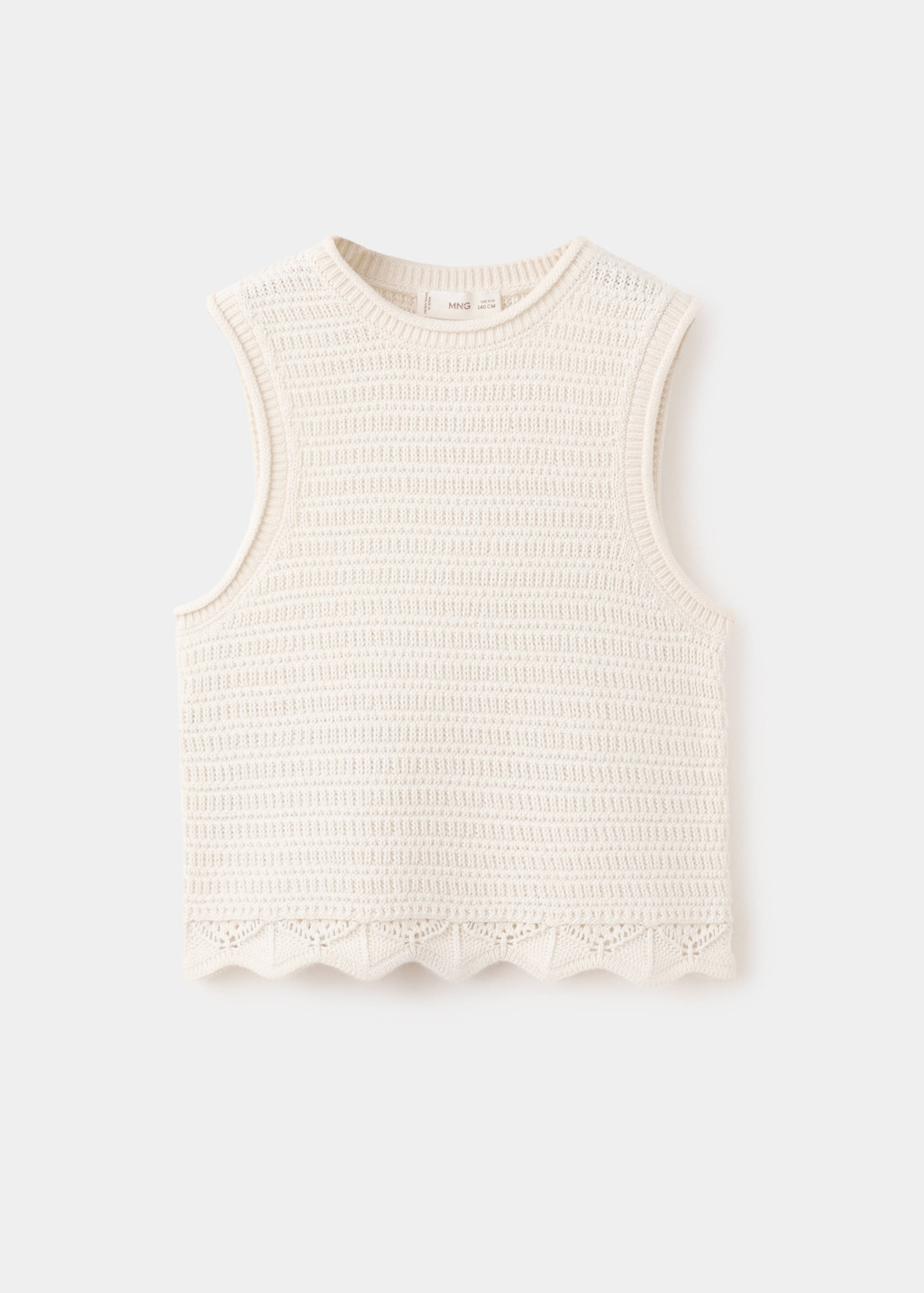 Haftowany top z dzianiny - Artykuł bez modela/modelki