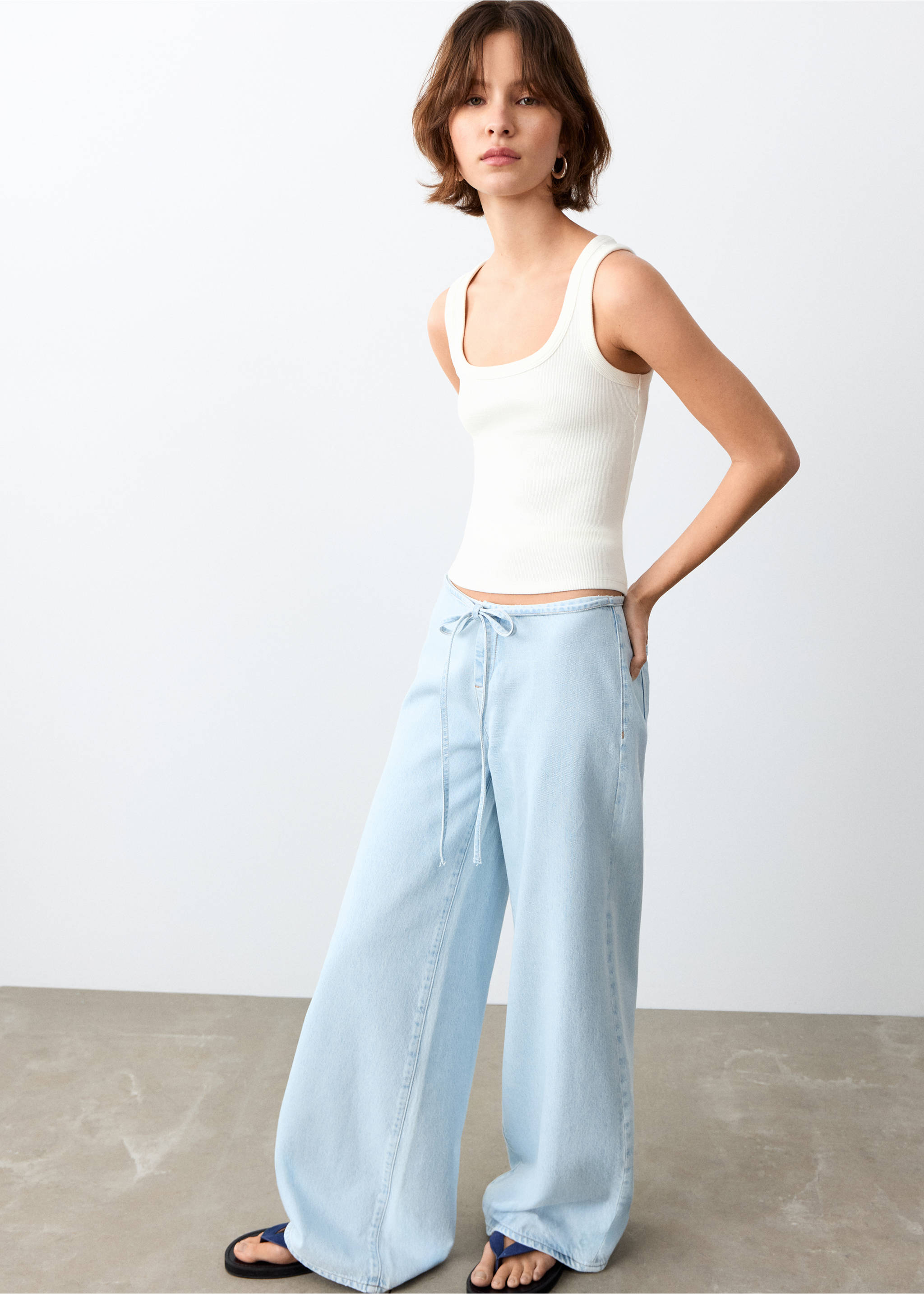 Essential cotton top - General plane, Off White. Ref: 27076352-00.