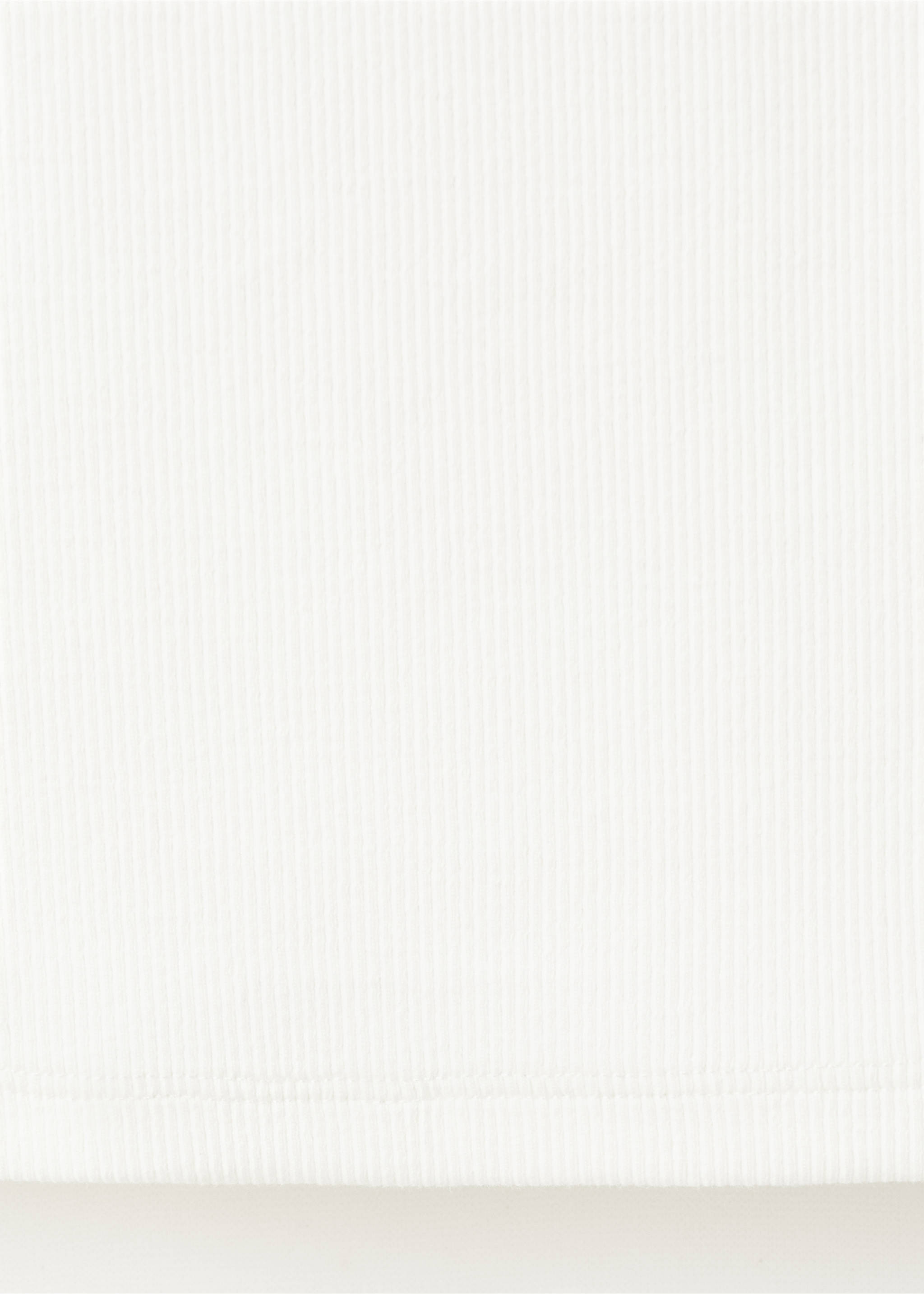 Essential cotton top - Details of the article 0, Off White. Ref: 27076352-00.