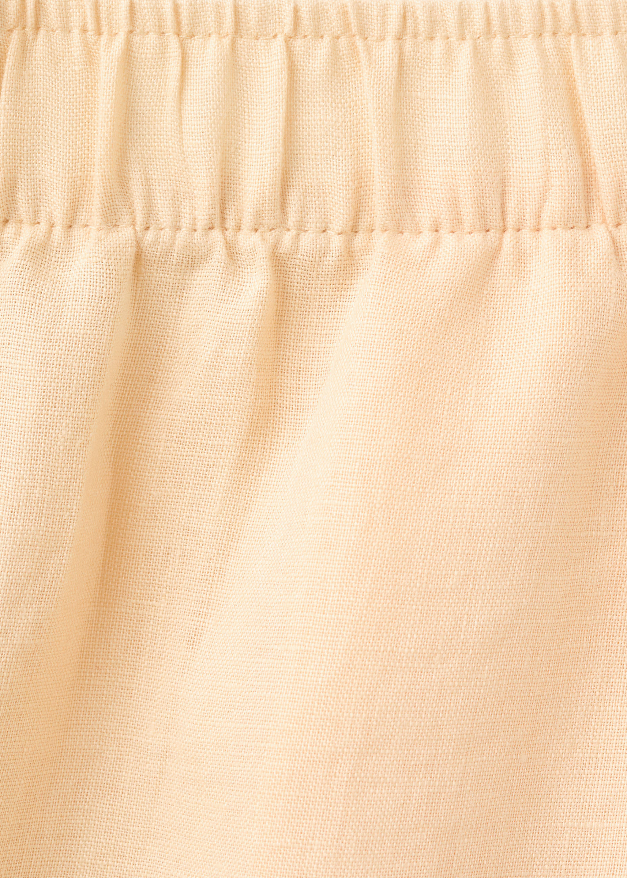 Straight linen-blend trousers - Details of the article 8