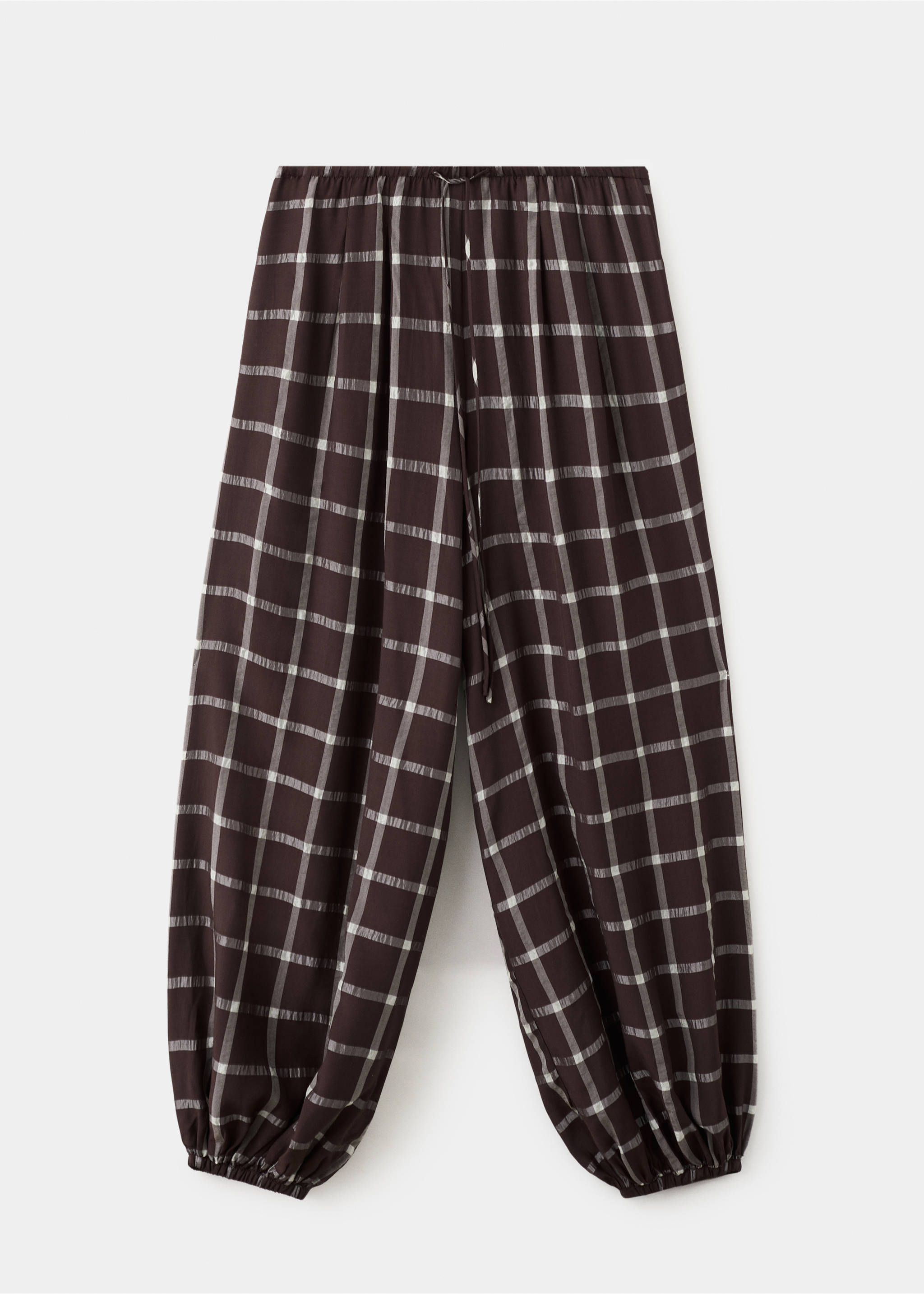 Mid-rise harem pants - Article without model, Burgundy. Ref: 27076361-00.